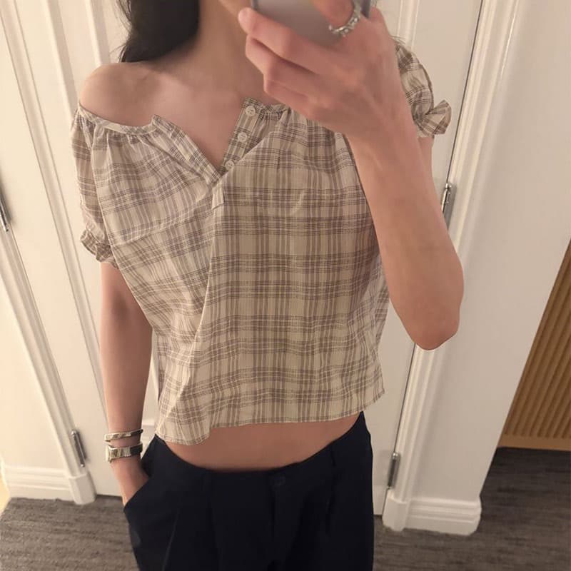 다용도 캐주얼 격자 무늬 셔츠