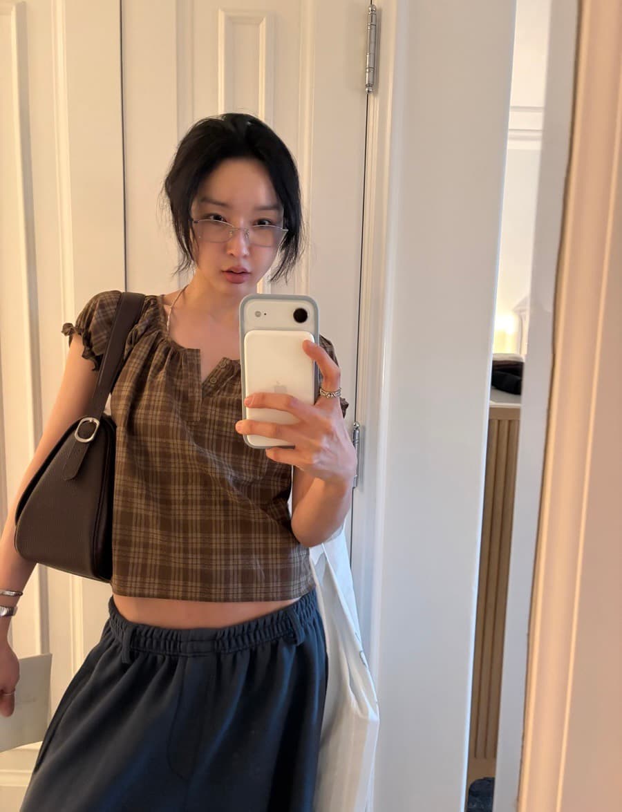 다용도 캐주얼 격자 무늬 셔츠 상세 이미지 14