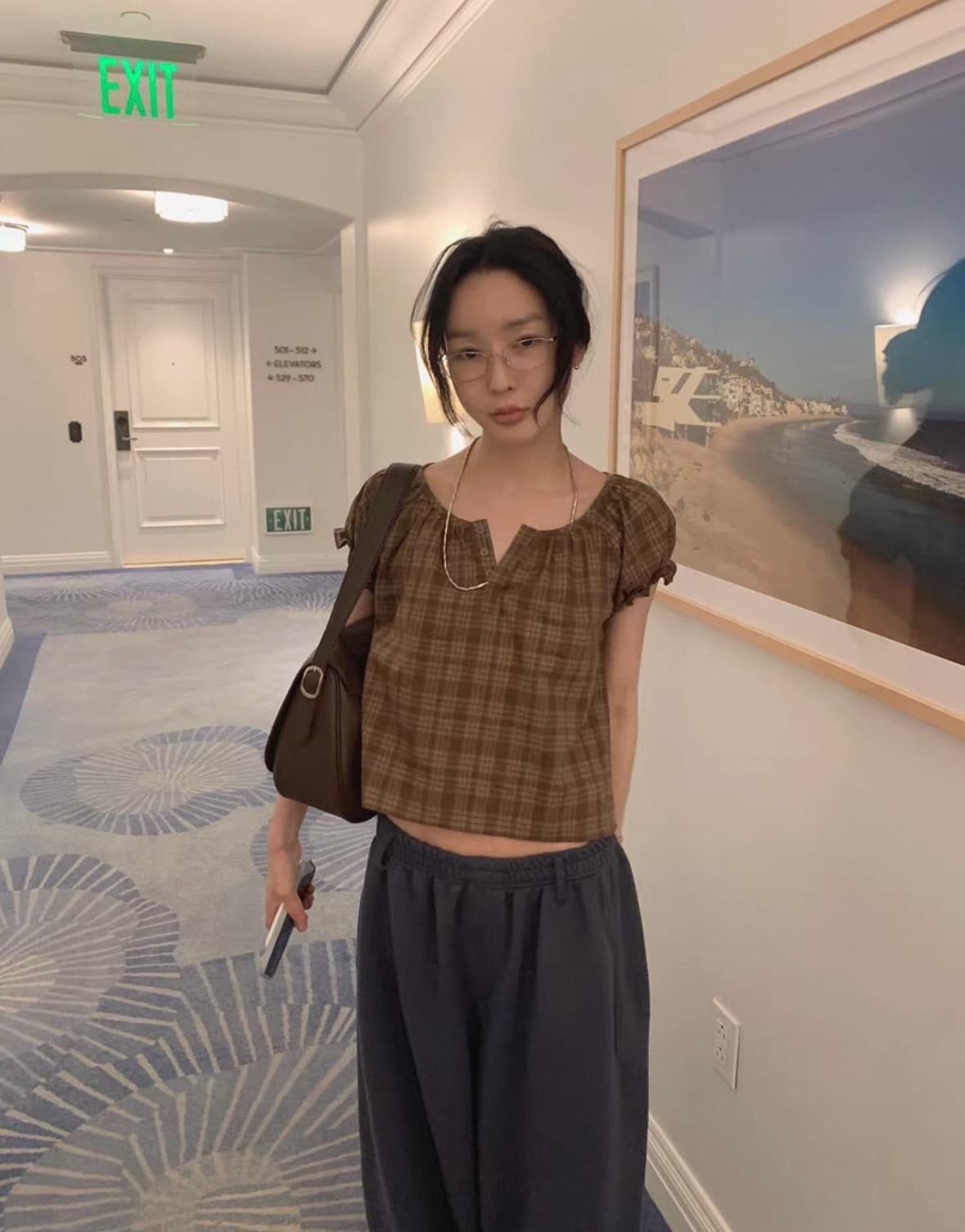 다용도 캐주얼 격자 무늬 셔츠 상세 이미지 15