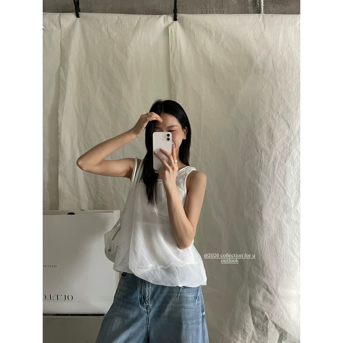 재고 있음 작은 대중 페이크 레이어드 원사 슬립 작은 셔츠 상세 이미지 11