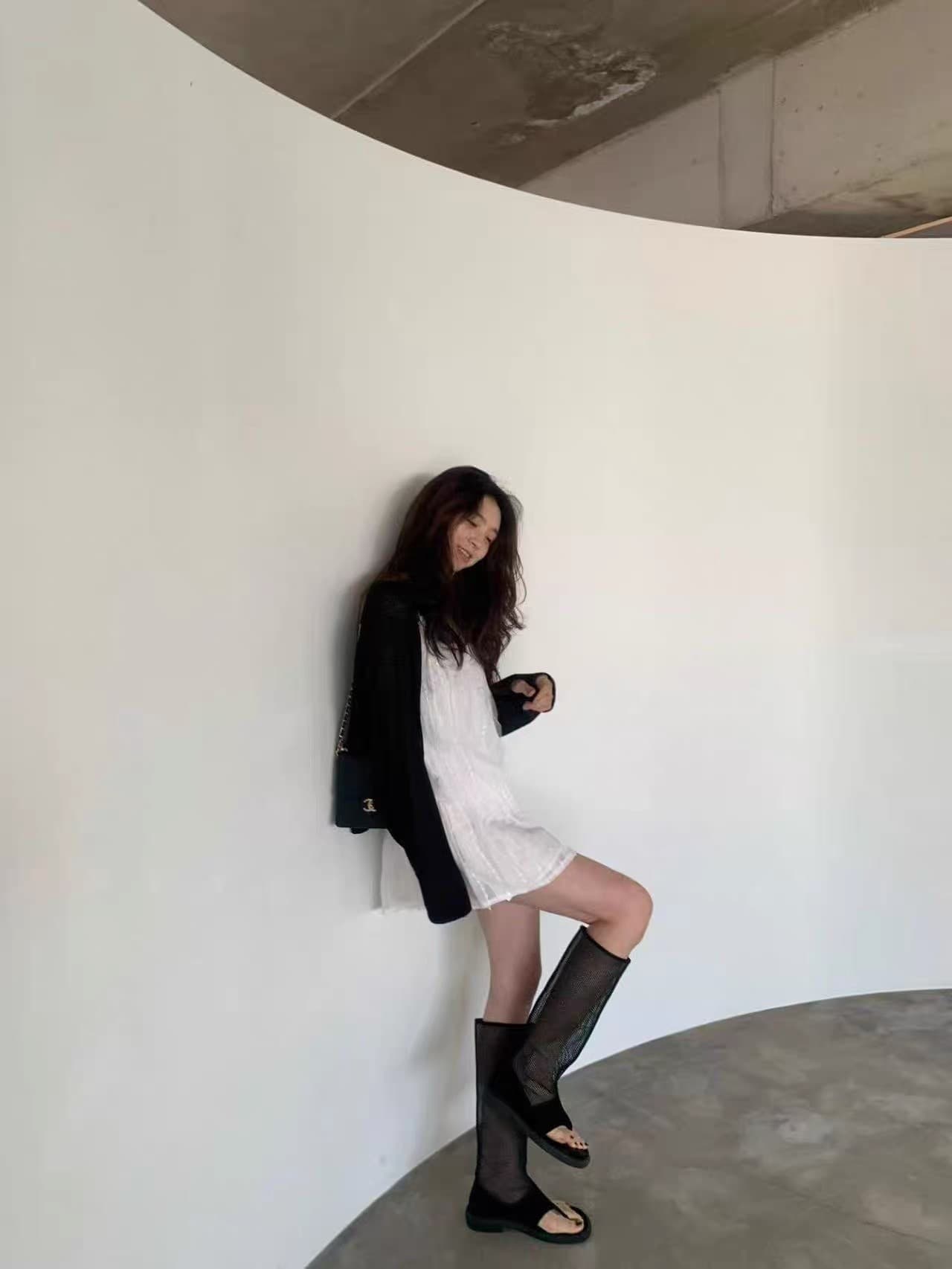 재고 있음 2026 여름 부드러운 다용도 펌프 로프 허리 수축 슬립 드레스 상세 이미지 4