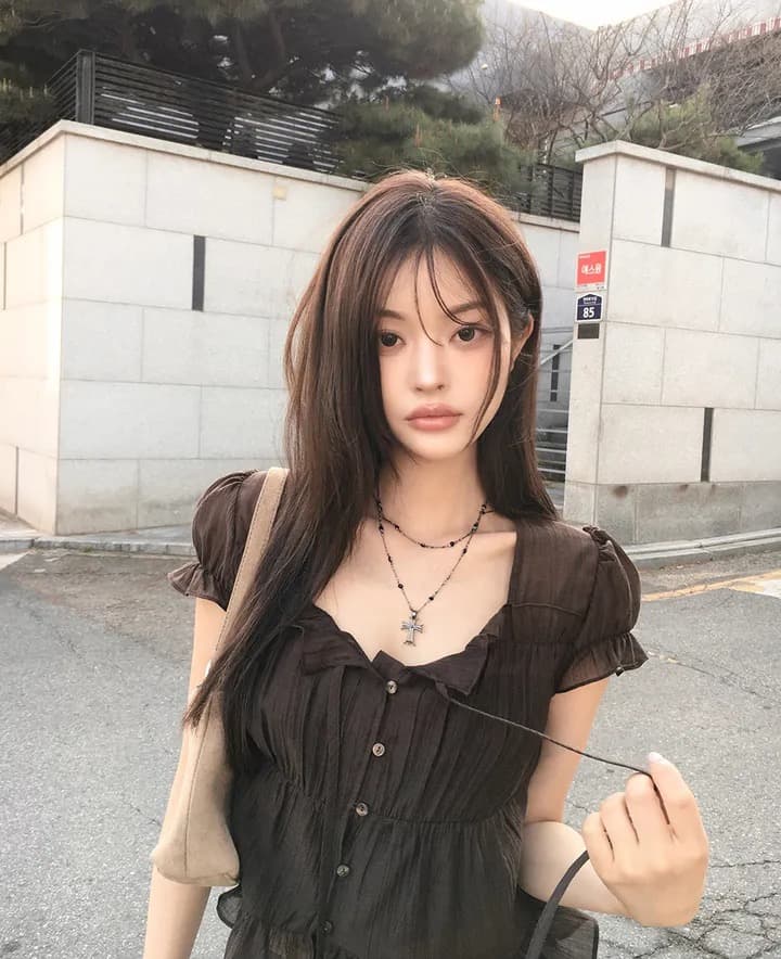 재고 있음 chic 한 부서 여름 프랑스식 달콤함 연령 감소 부드러운 프릴 주름 장식 허리 수축 반팔 쉬폰 셔츠 상세 이미지 6