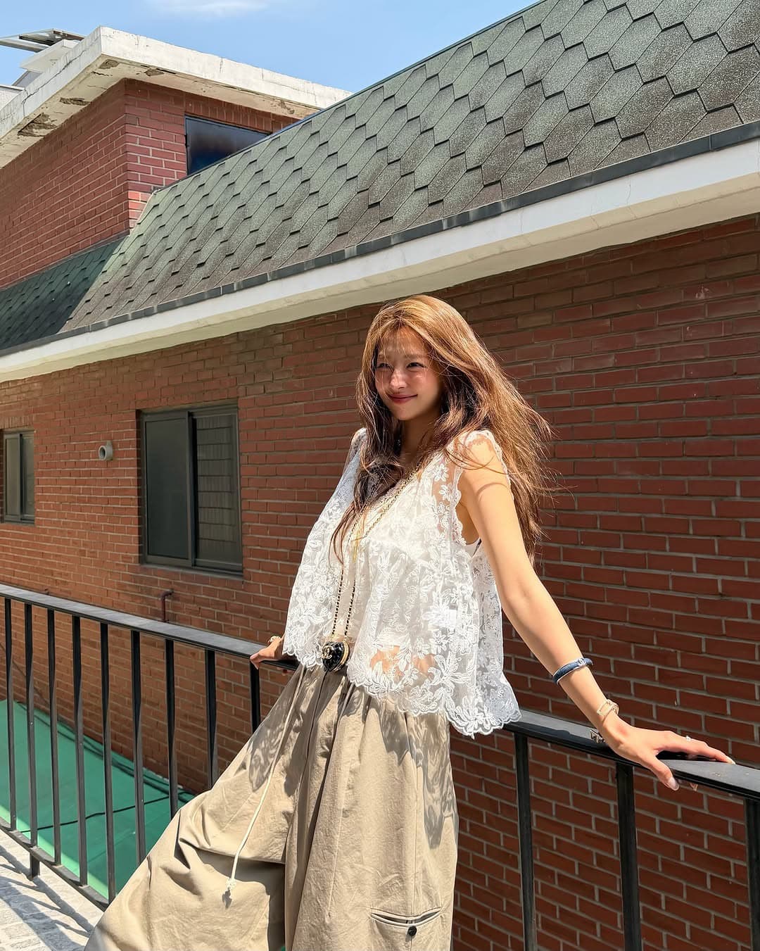 재고 있음 chic 다용도 레이스 조끼 상세 이미지 19