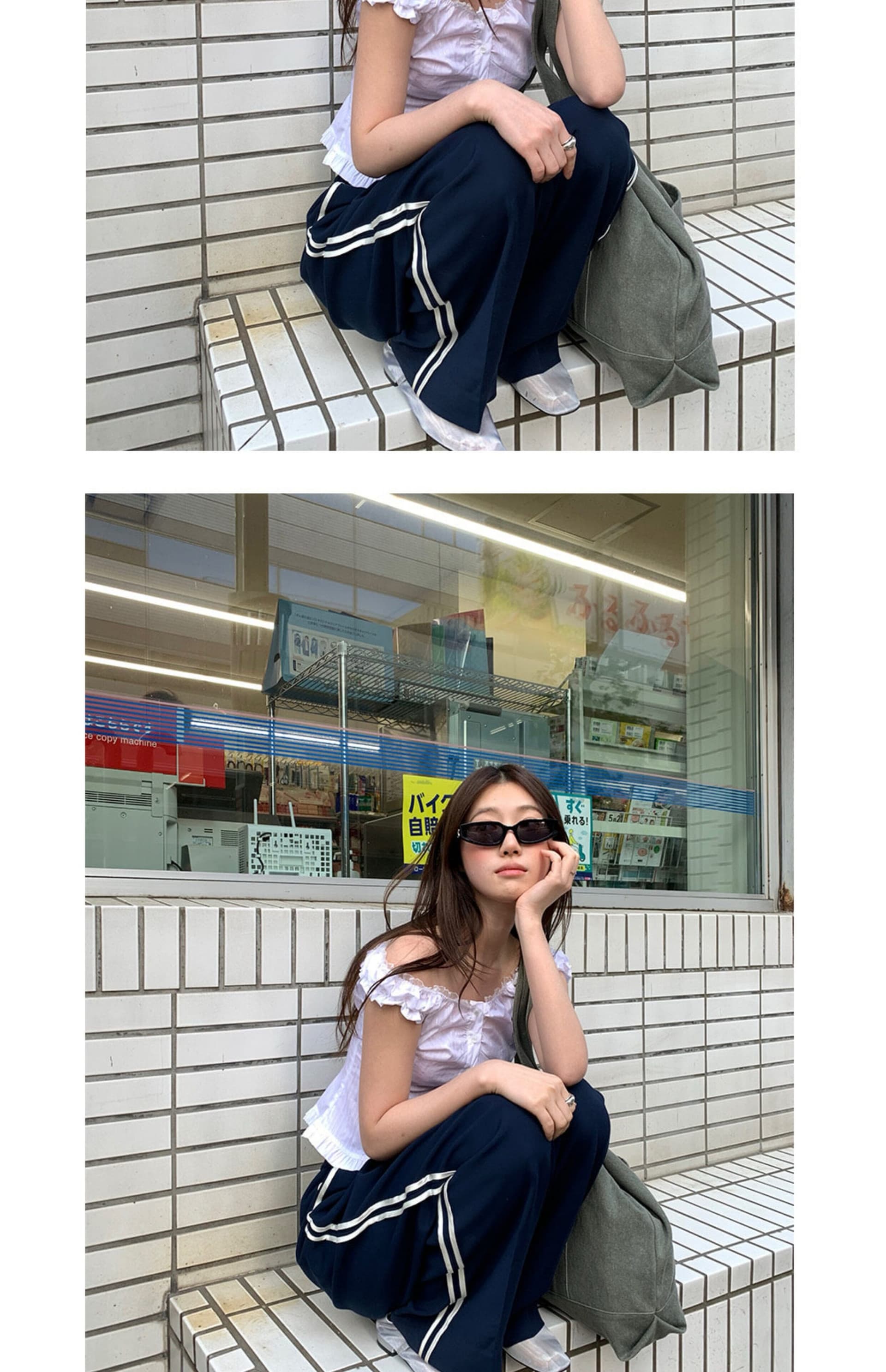 재고 있음 레이스 레트로 여름 무거운 작업 순수한 욕망 슬림해 보이는 다용도 민소매 조끼 셔츠 상세 이미지 12