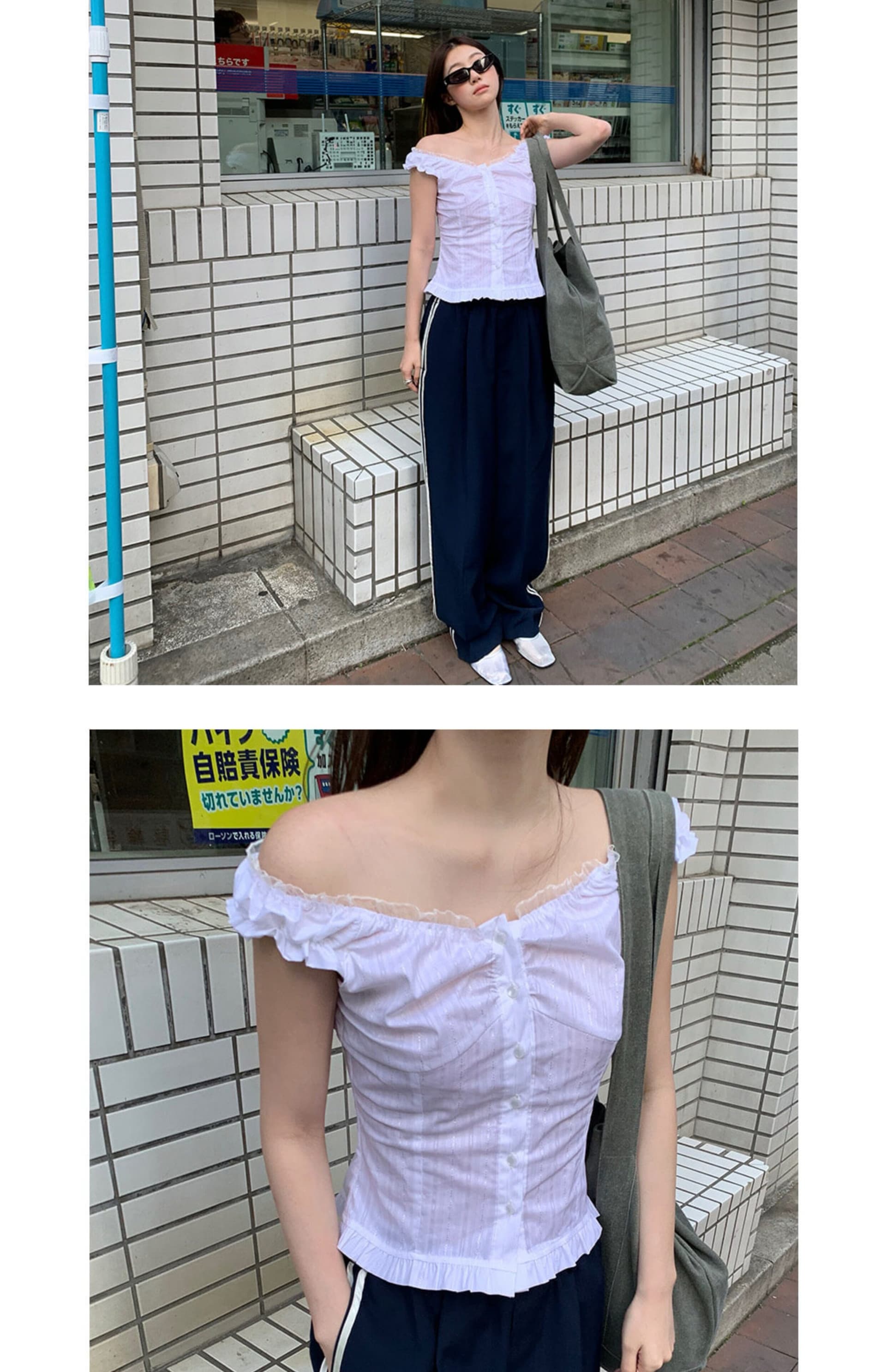 재고 있음 레이스 레트로 여름 무거운 작업 순수한 욕망 슬림해 보이는 다용도 민소매 조끼 셔츠 상세 이미지 18