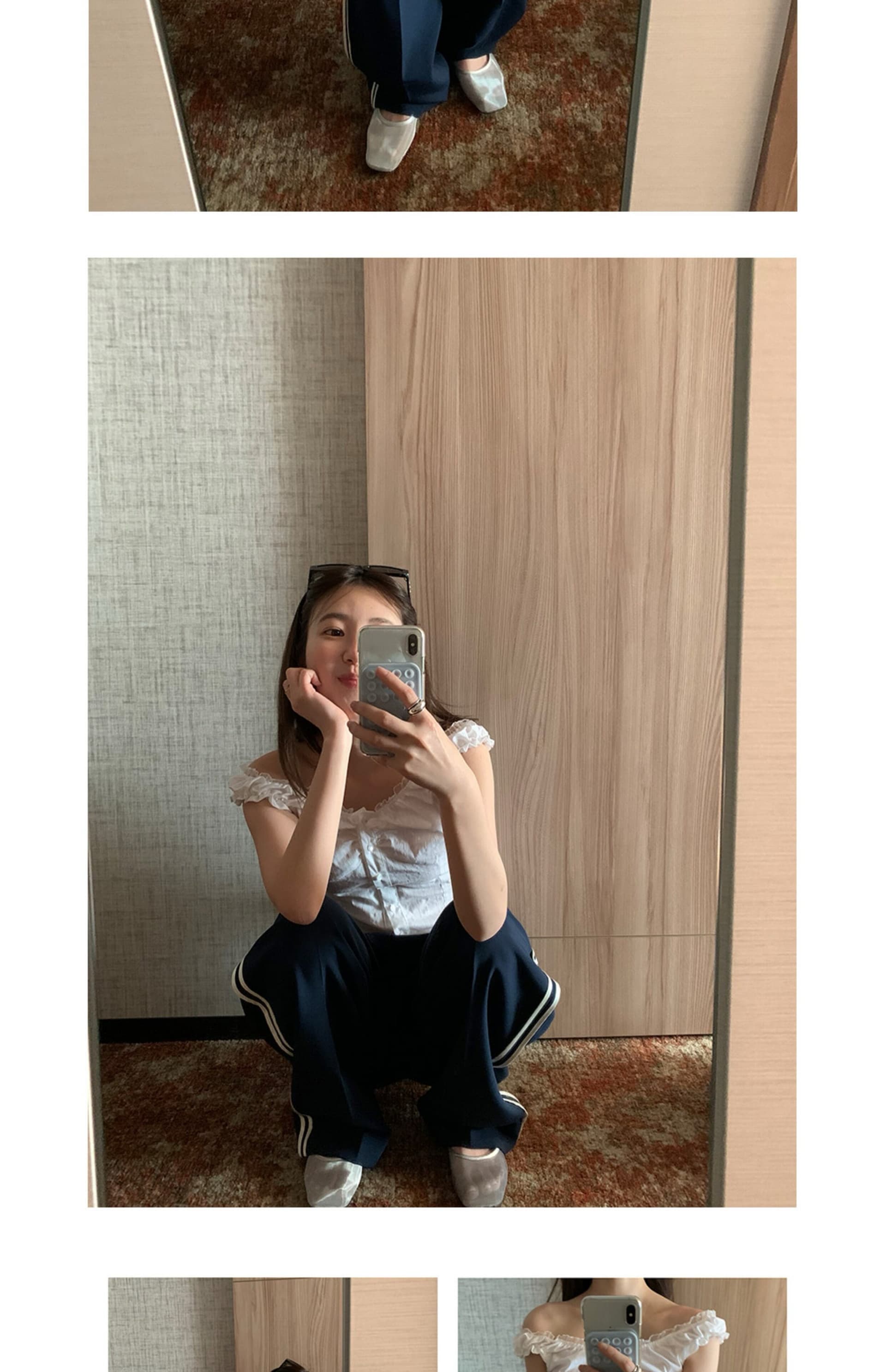 재고 있음 레이스 레트로 여름 무거운 작업 순수한 욕망 슬림해 보이는 다용도 민소매 조끼 셔츠 상세 이미지 19