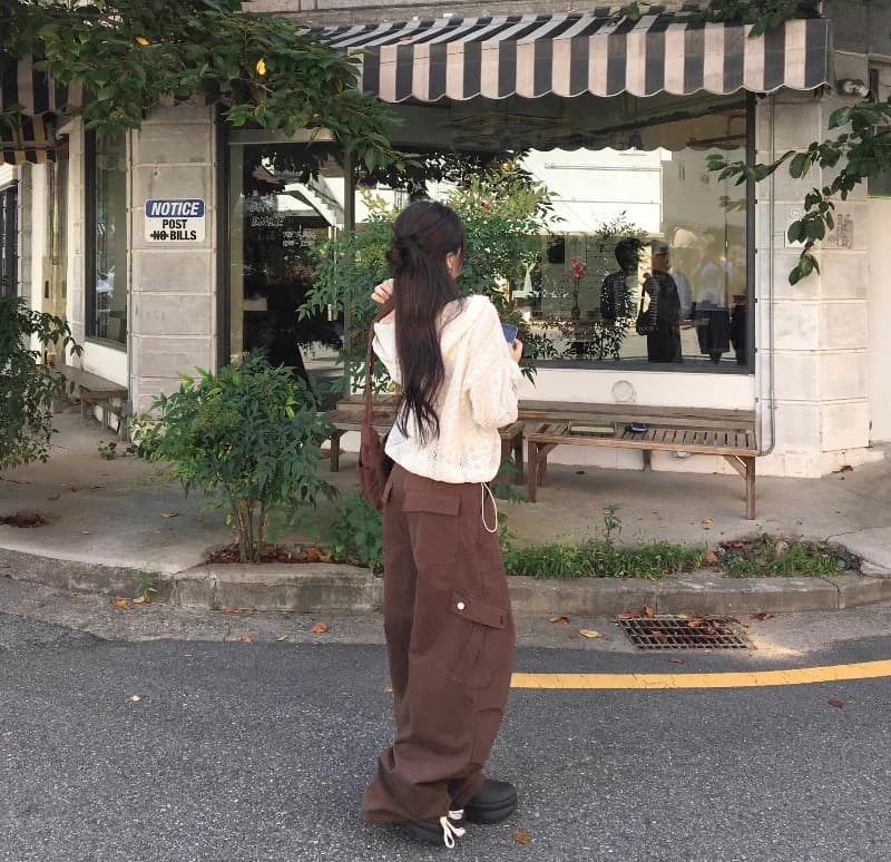 재고 있음 2026 봄 여름 한국 chic 자수 홀로우 아웃 루즈핏 지퍼 니트 후드 여성 코트 상세 이미지 20