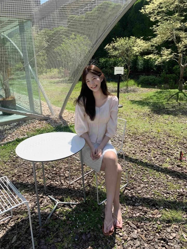 재고 있음 chic 이른 가을 품격 부드러운 바람 레이스 측면 쇼트 스타일 7부 소매 셔츠 상세 이미지 19