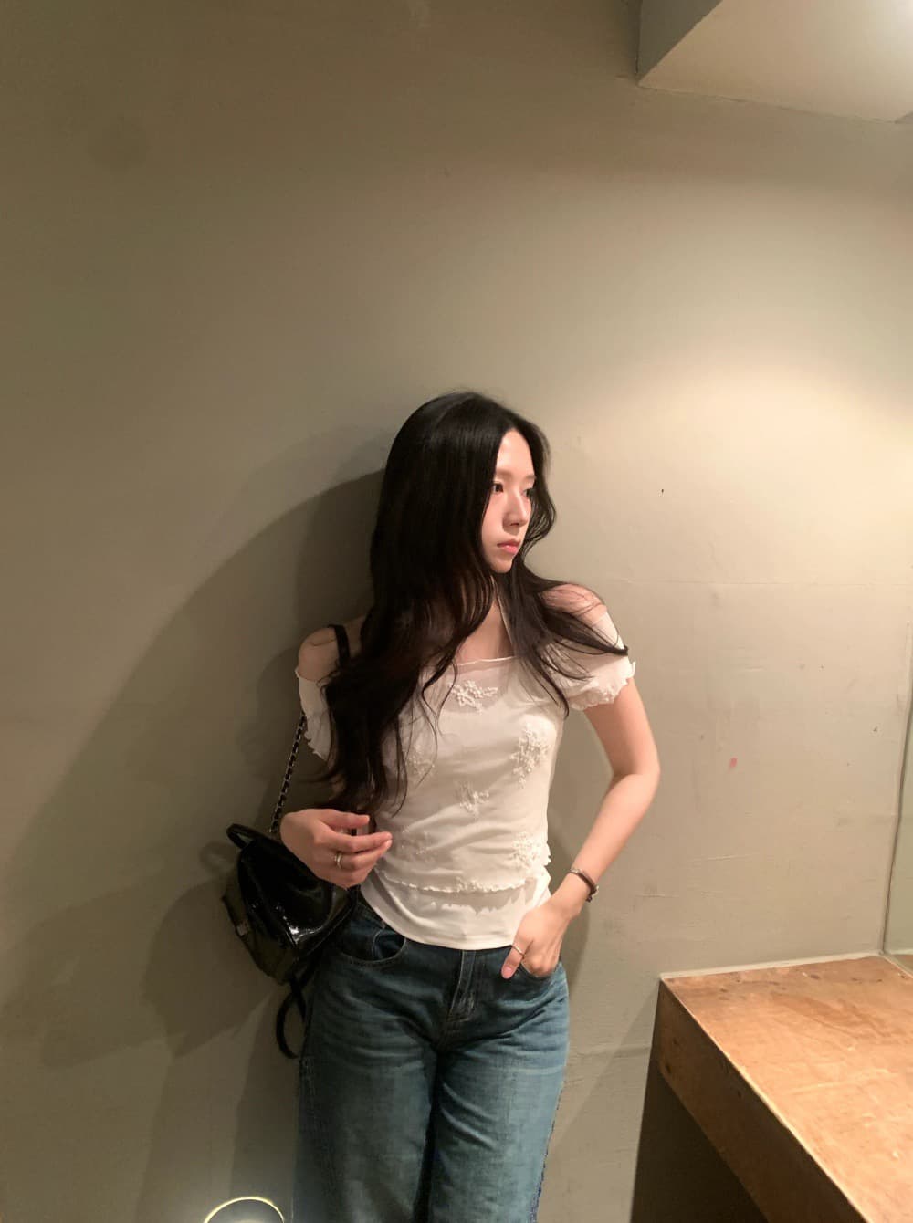 재고 있음 chic 달콤함 다용도 몸매 가꾸기 자수 꽃 세트 투피스 세트 상세 이미지 34