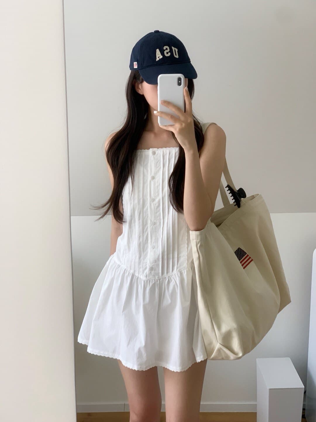 재고 있음 chic 한국 스타일 달콤함 슬립 다용도 플리츠 드레스 상세 이미지 10