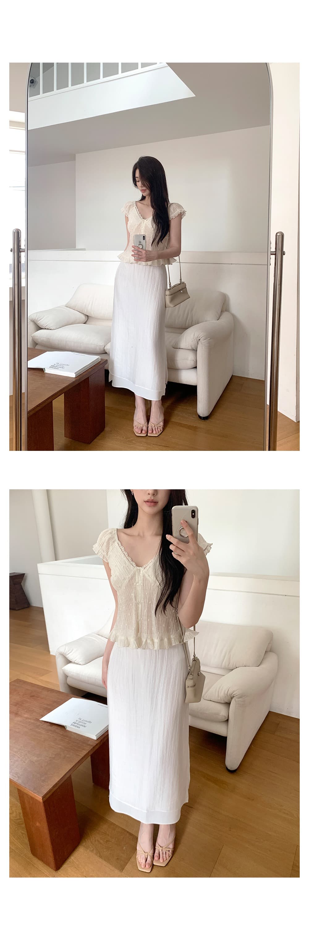 재고 있음 한 부서 여름 신선함 V넥 귀여운 연령 감소 인형 셔츠 일상 다용도 작은 셔츠 상세 이미지 10