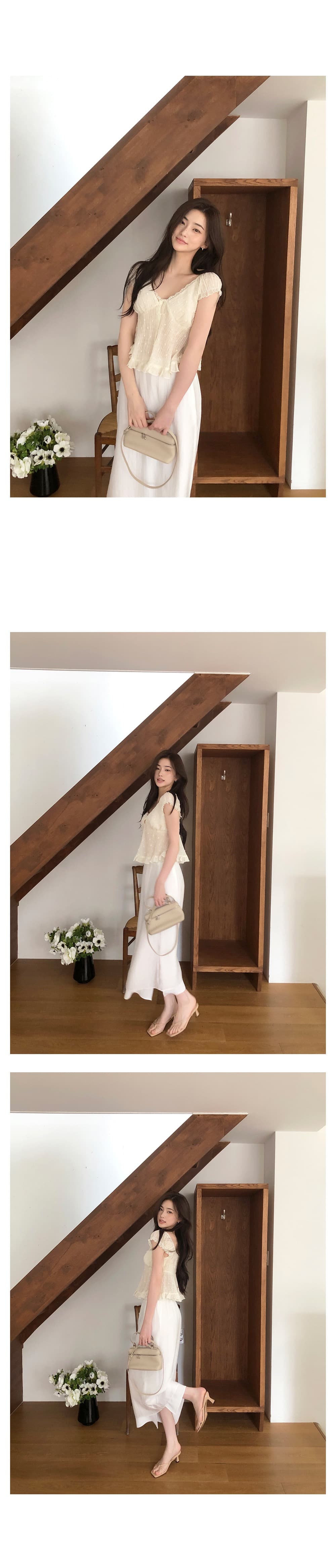 재고 있음 한 부서 여름 신선함 V넥 귀여운 연령 감소 인형 셔츠 일상 다용도 작은 셔츠 상세 이미지 12