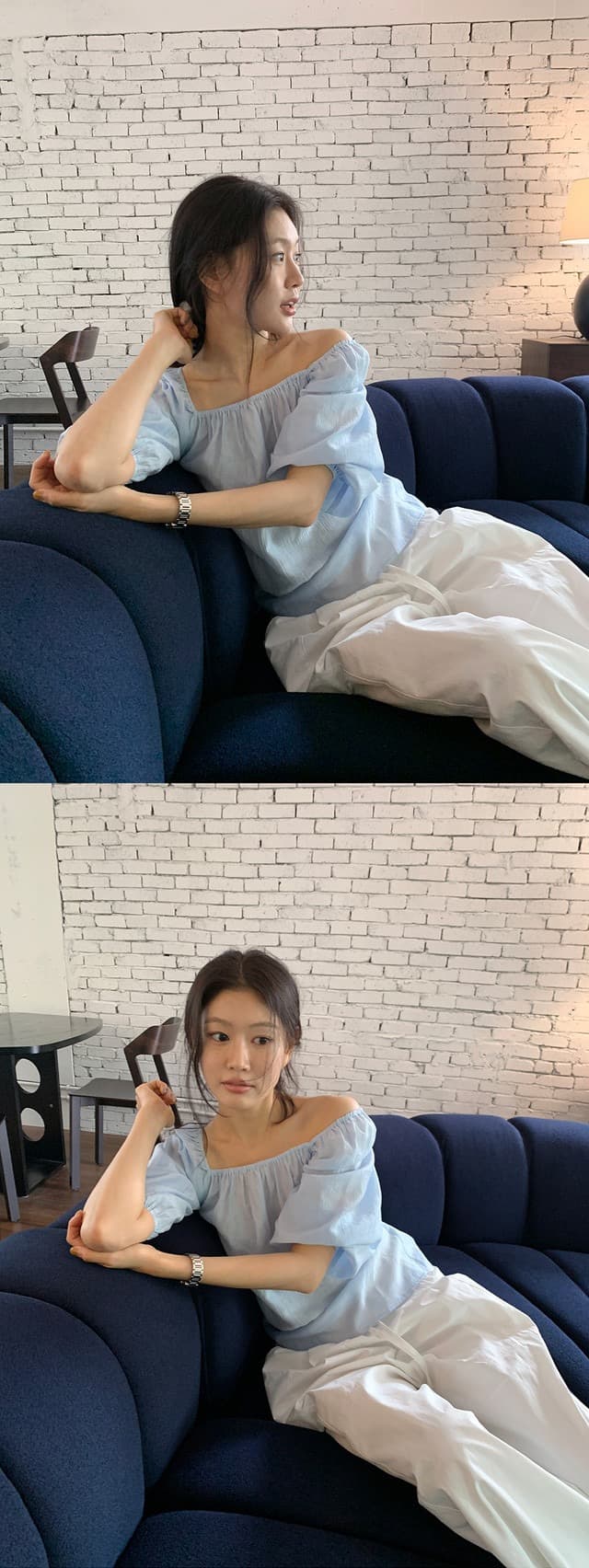 chic 한 부서 부드러운 달콤함 연령 감소 광장 칼라 오프숄더 벌룬 소매 레이스업 캐주얼 휴가 자외선 차단 맨위 쉬폰 블라우스 상세 이미지 5
