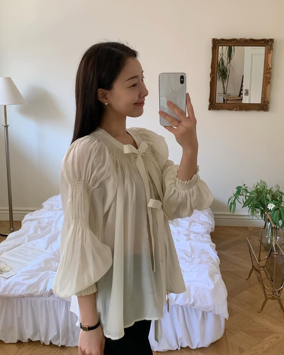 재고 있음 chic 빛 요리 한 루즈핏 셔츠 Chic 작은 대중 디자인 센스 맨위 상세 이미지 21