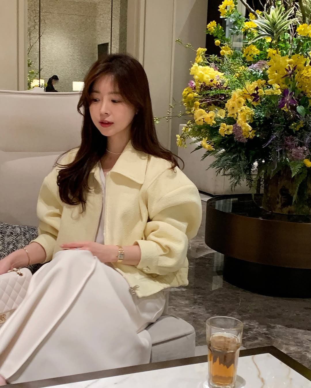 작은 샤넬 스타일 트위드 재킷 작은 외투 여성 빛 요리 한 패션 chic 명문 여성 숙녀 상세 이미지 5