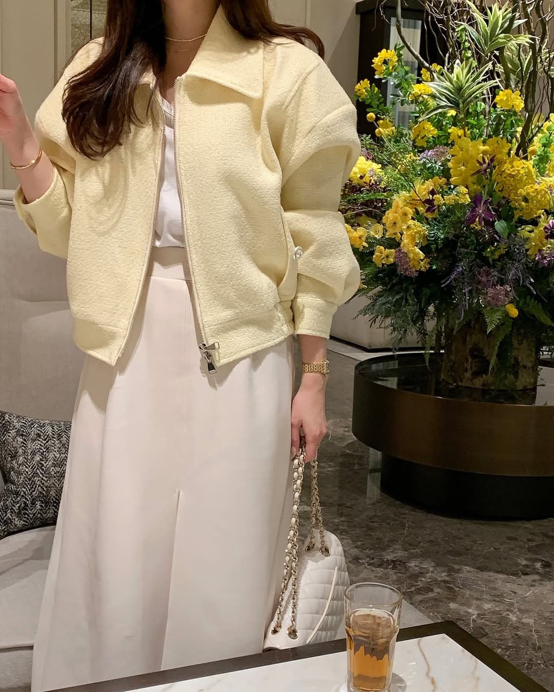 작은 샤넬 스타일 트위드 재킷 작은 외투 여성 빛 요리 한 패션 chic 명문 여성 숙녀 상세 이미지 6