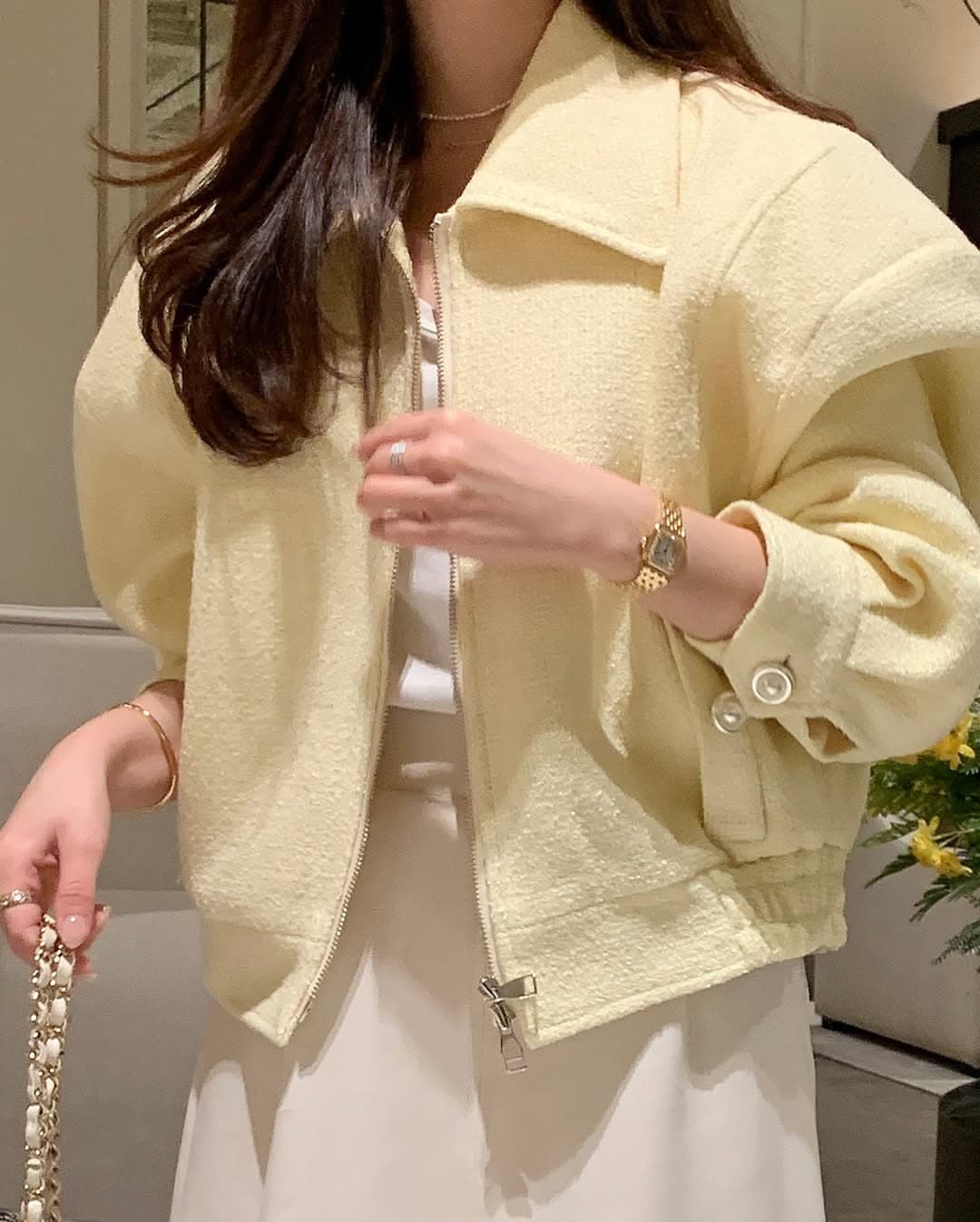 작은 샤넬 스타일 트위드 재킷 작은 외투 여성 빛 요리 한 패션 chic 명문 여성 숙녀 상세 이미지 7