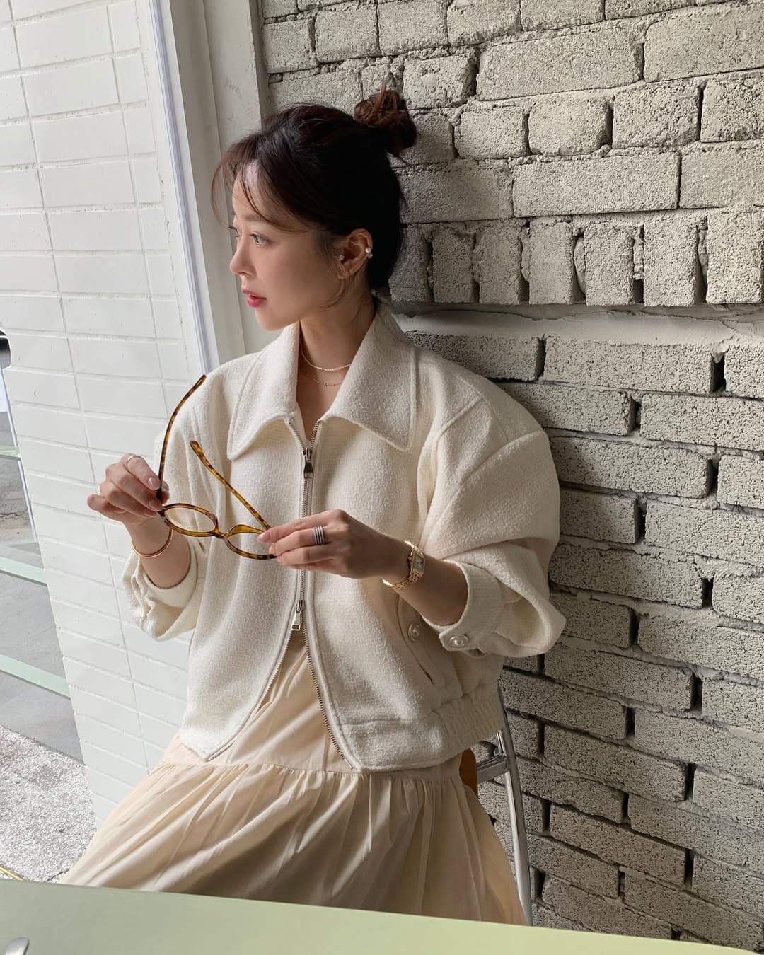 작은 샤넬 스타일 트위드 재킷 작은 외투 여성 빛 요리 한 패션 chic 명문 여성 숙녀 상세 이미지 19