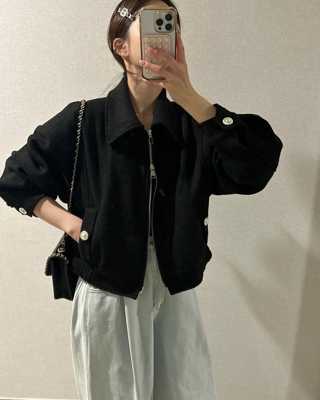 작은 샤넬 스타일 트위드 재킷 작은 외투 여성 빛 요리 한 패션 chic 명문 여성 숙녀 상세 이미지 30