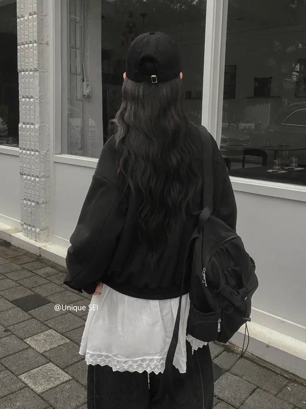 있음 선적 chic 가을 겨울 레트로 스탠드 칼라 지퍼 오토바이 재킷 여성 코트 상세 이미지 38