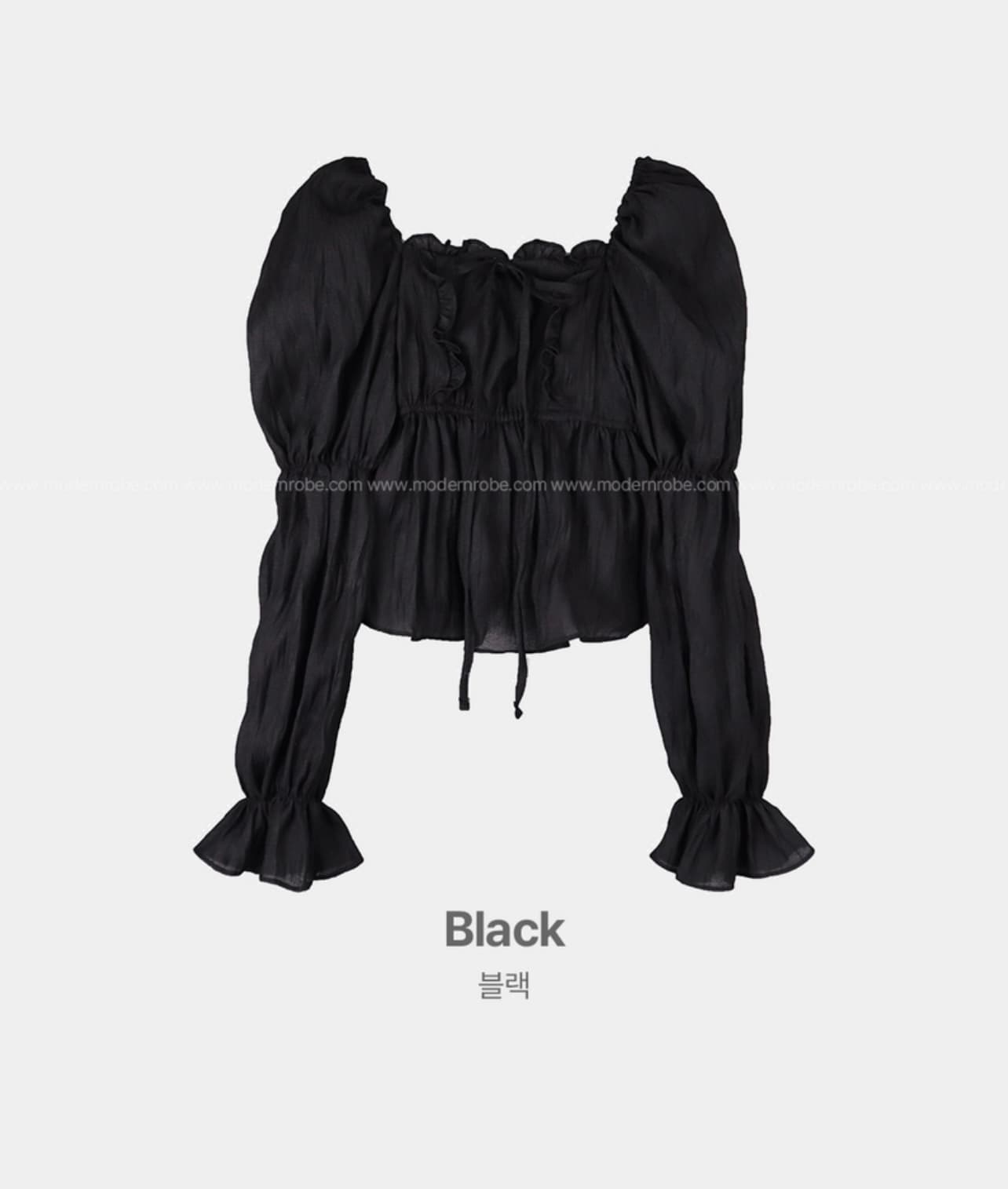 재고 있음 chic 가을 다용도 단색 프릴 셔츠 상세 이미지 11