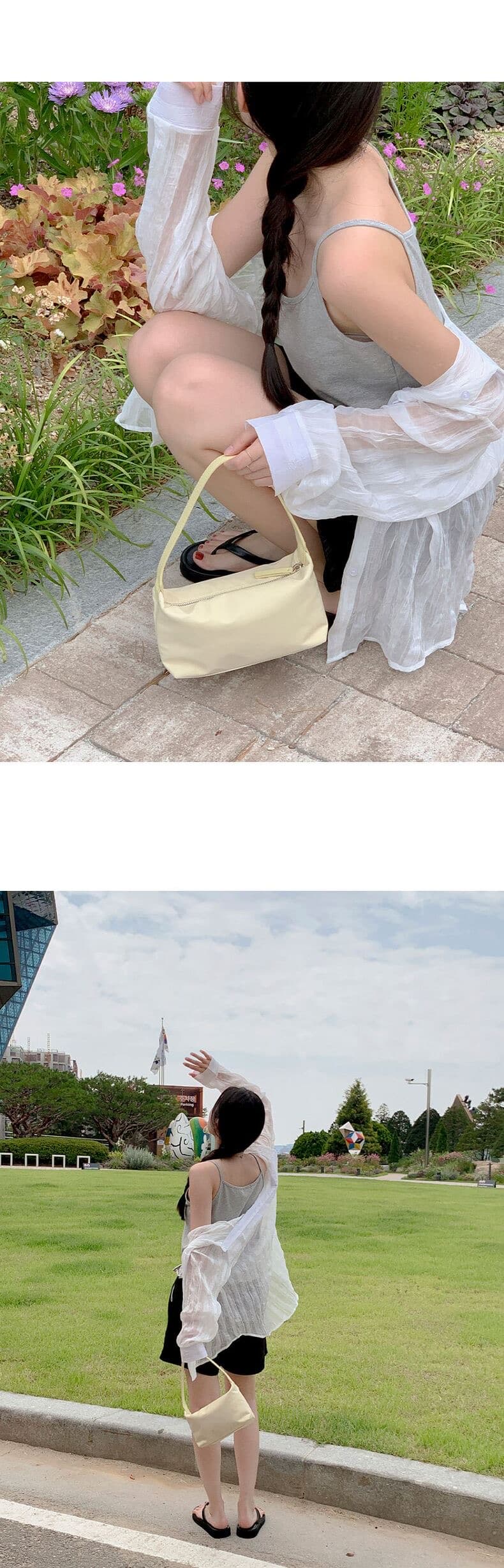 재고 있음 한국 스타일 남자 친구 바람 자외선 차단 블라우스 레트로 플리츠 마이크로 주름 마이크로 ~을 통해 스트라이프 그리드 루즈핏 여성 셔츠 상세 이미지 14