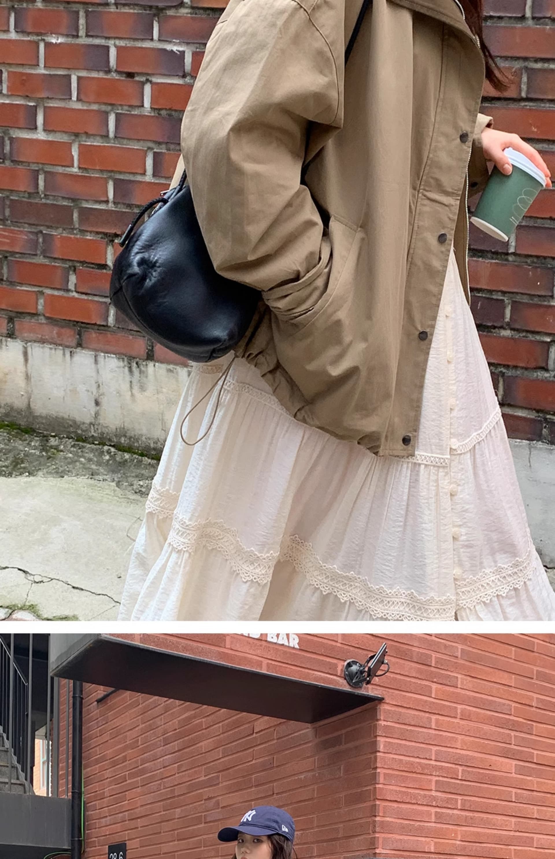 재고 있음 chic 한국 스타일 배색 루즈핏 재킷 재킷 상세 이미지 27
