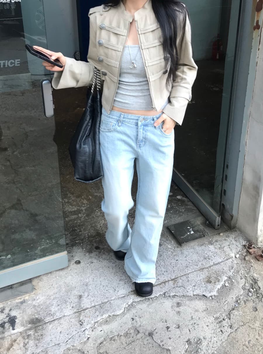 한국 chic 가을 작은 대중 레트로 Chic 단추 장식 루즈핏 다용도 긴팔 워크웨어 재킷 짧은 외투 상세 이미지 11