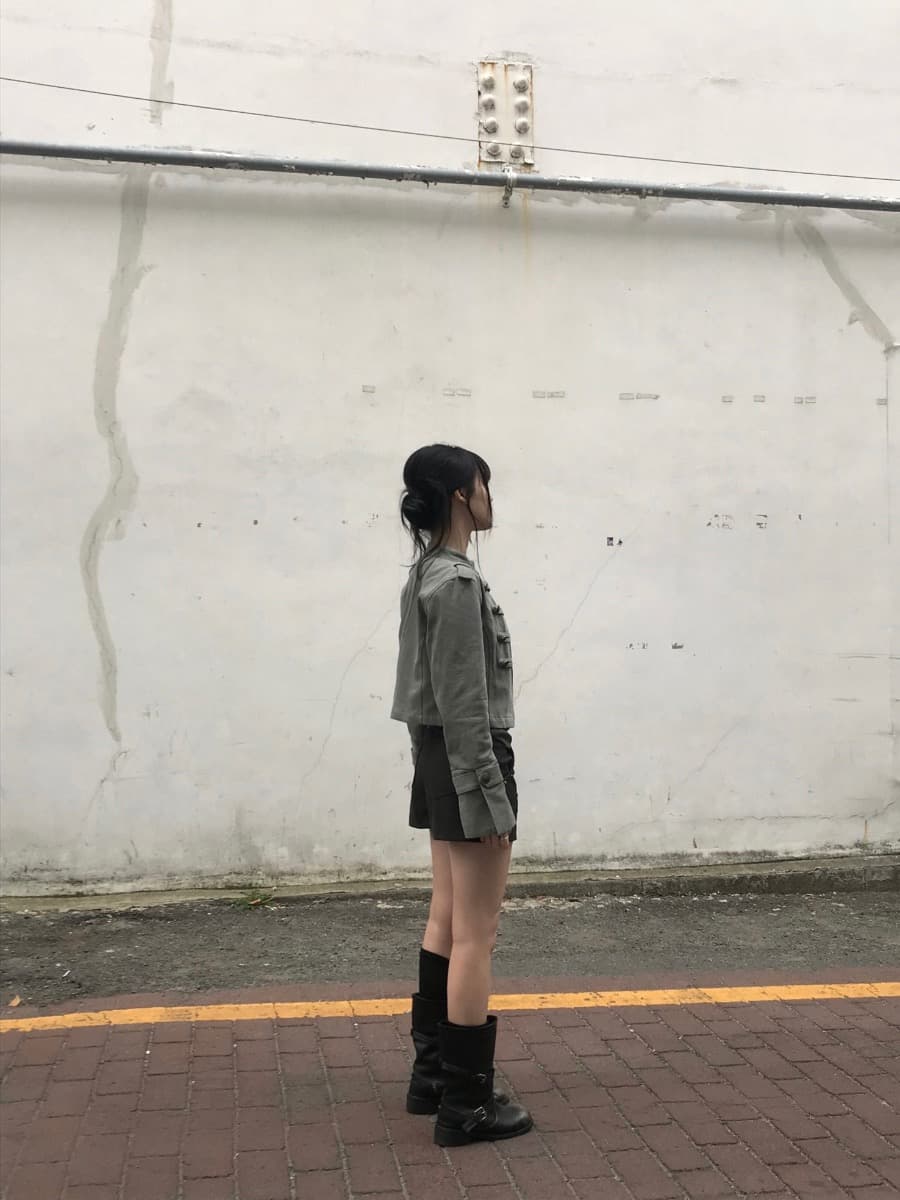 한국 chic 가을 작은 대중 레트로 Chic 단추 장식 루즈핏 다용도 긴팔 워크웨어 재킷 짧은 외투 상세 이미지 32