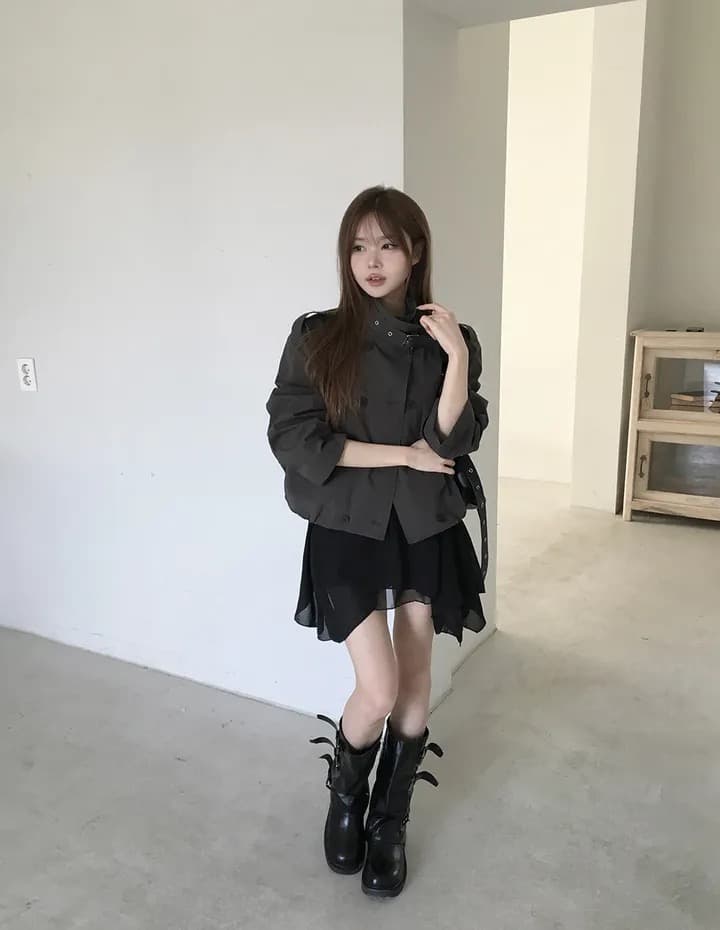 재고 있음 chic 한국 스타일 이중 버튼 재킷 상세 이미지 42