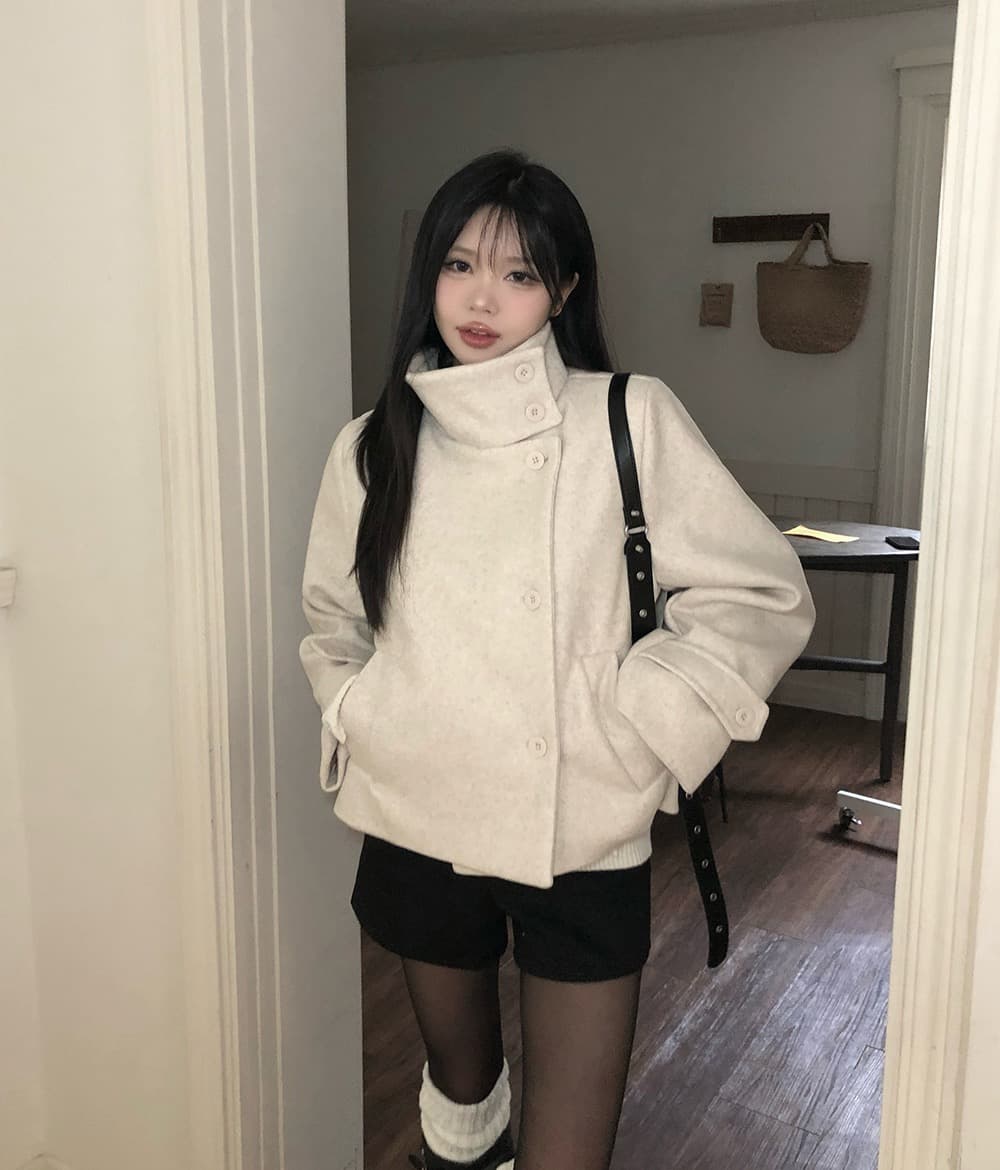 있음 선적 한국 chic 겨울 새로운 스탠드 칼라 플러스 면 두꺼운 단추 보온 자켓 상세 이미지 4