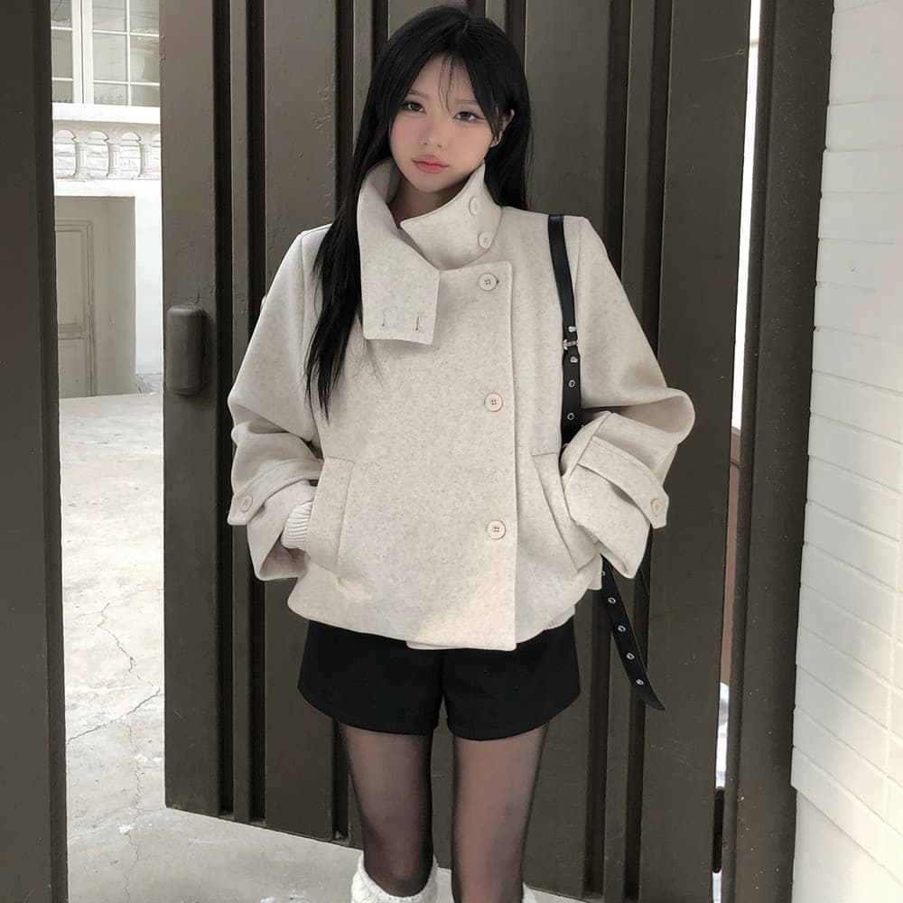 있음 선적 한국 chic 겨울 새로운 스탠드 칼라 플러스 면 두꺼운 단추 보온 자켓 상세 이미지 15