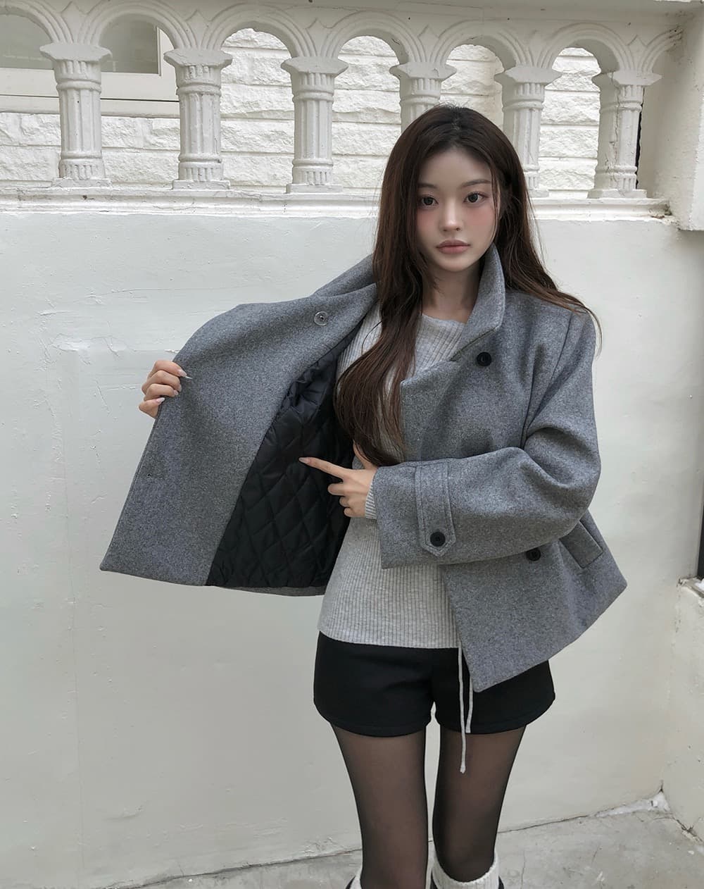 있음 선적 한국 chic 겨울 새로운 스탠드 칼라 플러스 면 두꺼운 단추 보온 자켓 상세 이미지 24
