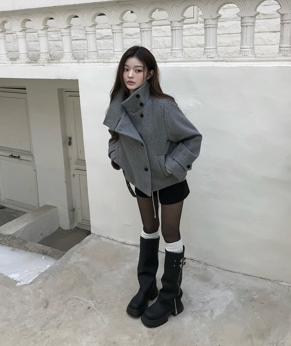 있음 선적 한국 chic 겨울 새로운 스탠드 칼라 플러스 면 두꺼운 단추 보온 자켓 상세 이미지 26