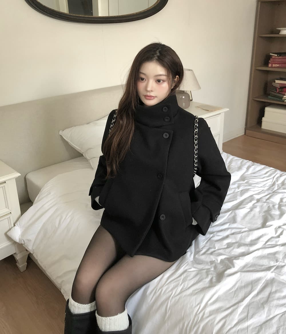 있음 선적 한국 chic 겨울 새로운 스탠드 칼라 플러스 면 두꺼운 단추 보온 자켓 상세 이미지 35