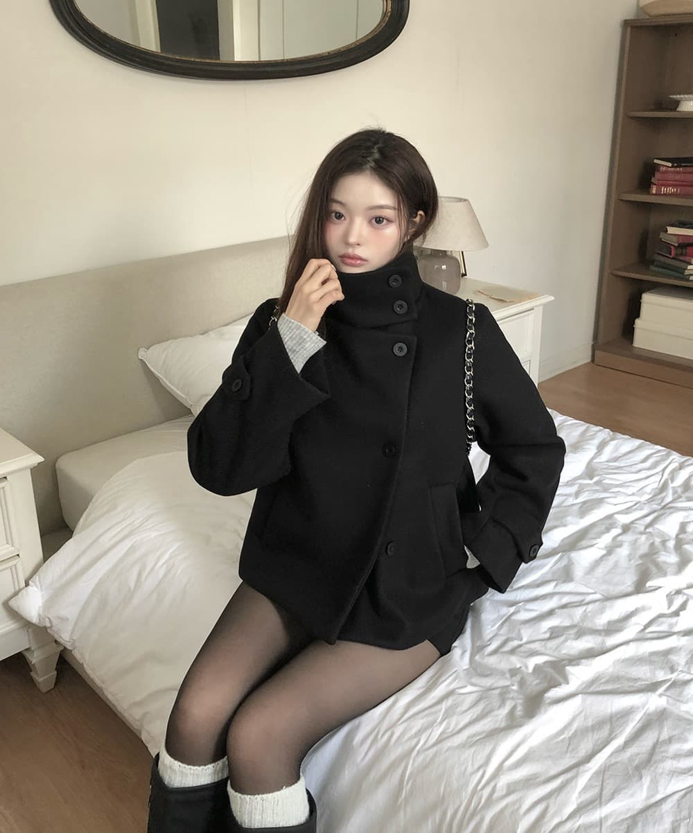 있음 선적 한국 chic 겨울 새로운 스탠드 칼라 플러스 면 두꺼운 단추 보온 자켓 상세 이미지 36