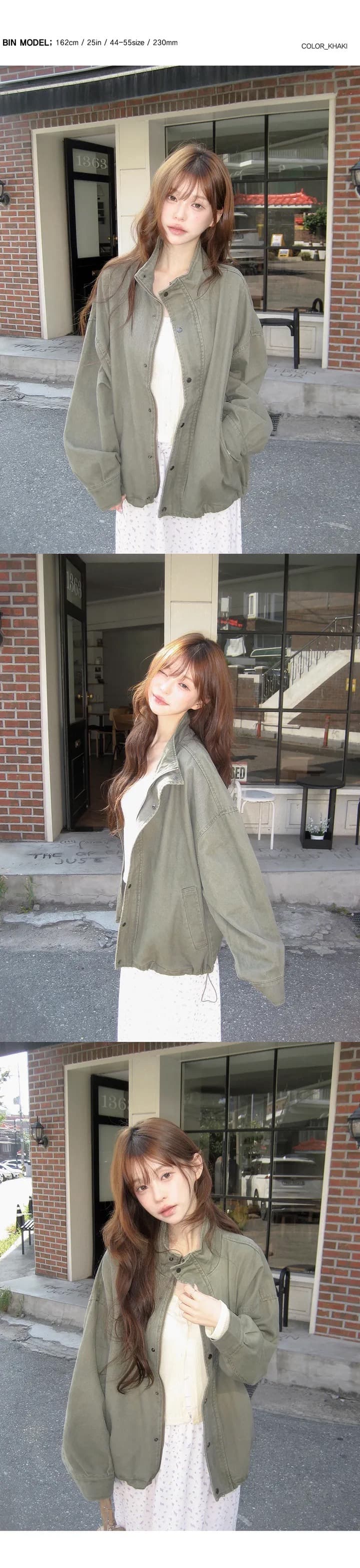 있음 선적 chic 한국 스타일 양면 플리스 후드 카디건 코트 상세 이미지 11