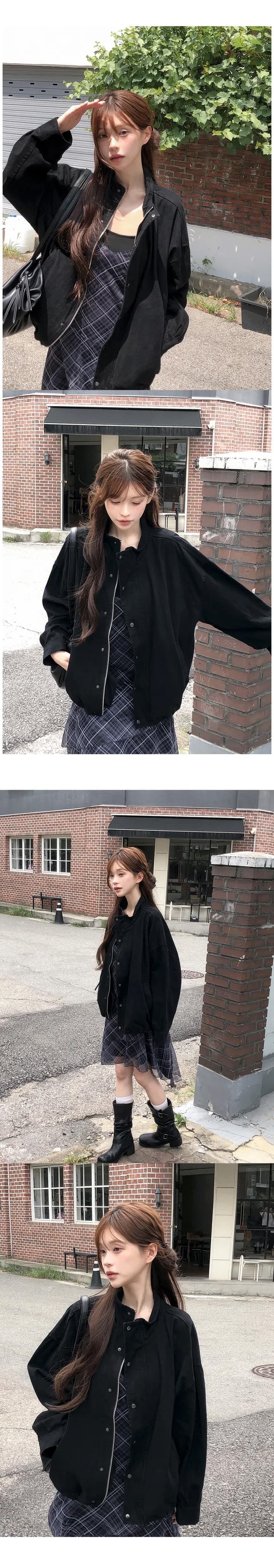 있음 선적 chic 한국 스타일 양면 플리스 후드 카디건 코트 상세 이미지 15
