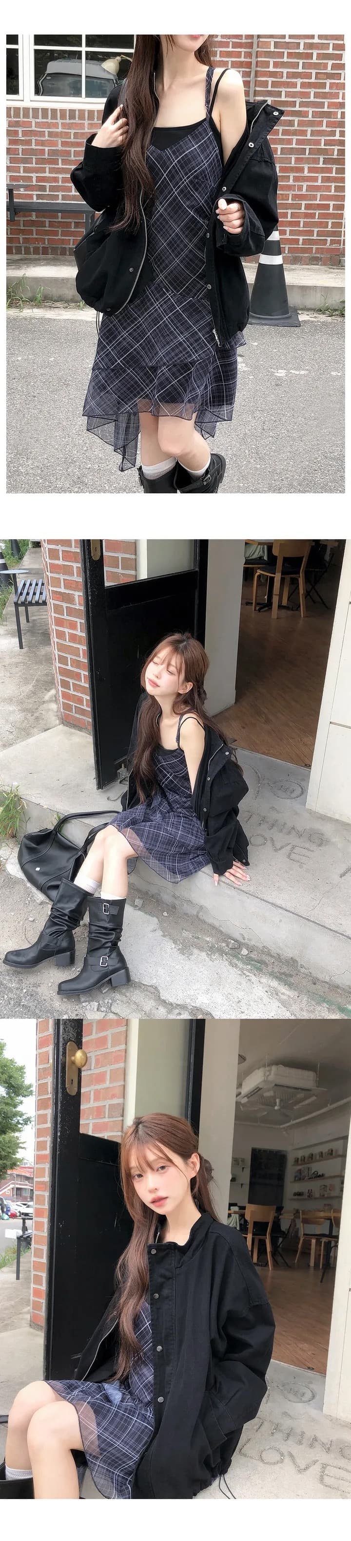 있음 선적 chic 한국 스타일 양면 플리스 후드 카디건 코트 상세 이미지 17