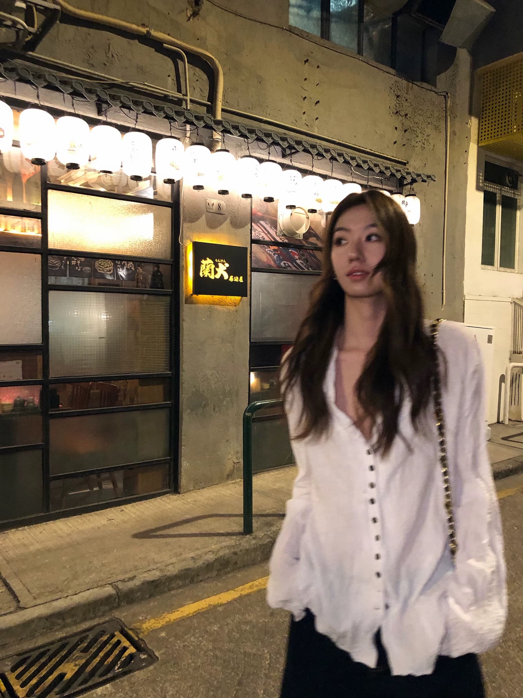 gakee official 쿠바 칼라 주름 여성 셔츠 봄 섹션 질감 센스 느슨함 바람 캐주얼 루즈핏 맨위 상세 이미지 3