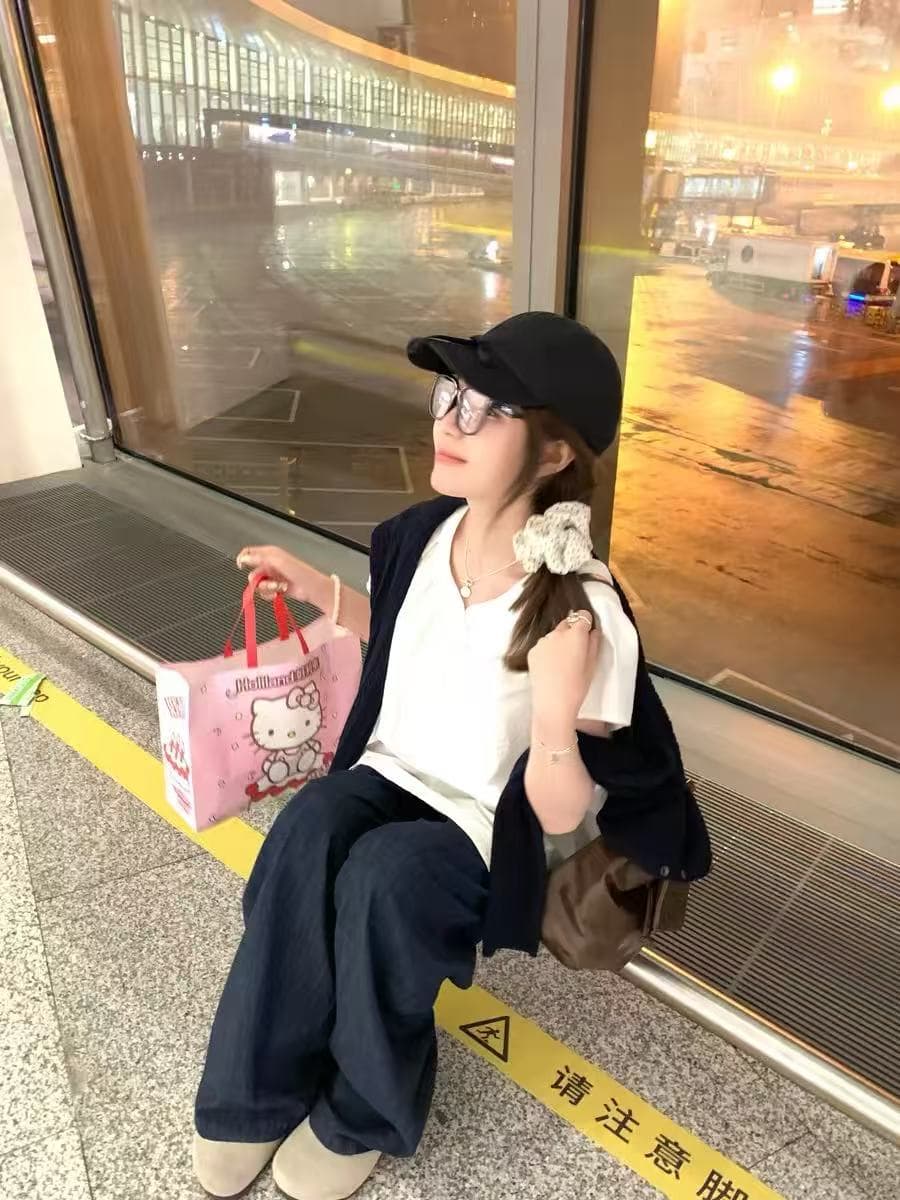 구멍 사실 귀 찮 나 만 루오 릴리 달콤함 거품 소매 반팔 티셔츠 여성 새로운 루즈핏 작은 키 맨위 상세 이미지 2