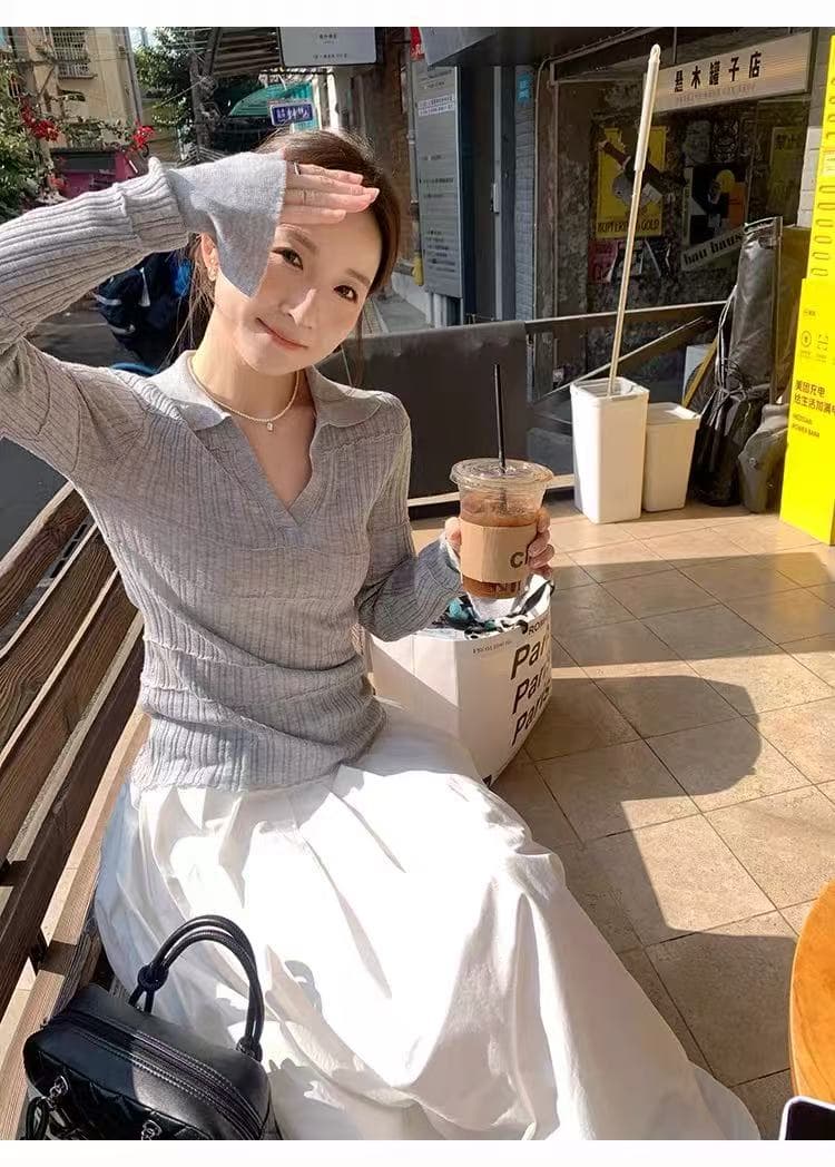 xierz 주 ㅁ 어린이 봄날 이야기 한 부서 품격 플리츠 화이트 반신 롱 스커트 한 마디 반신 스커트 우산 치마 상세 이미지 2
