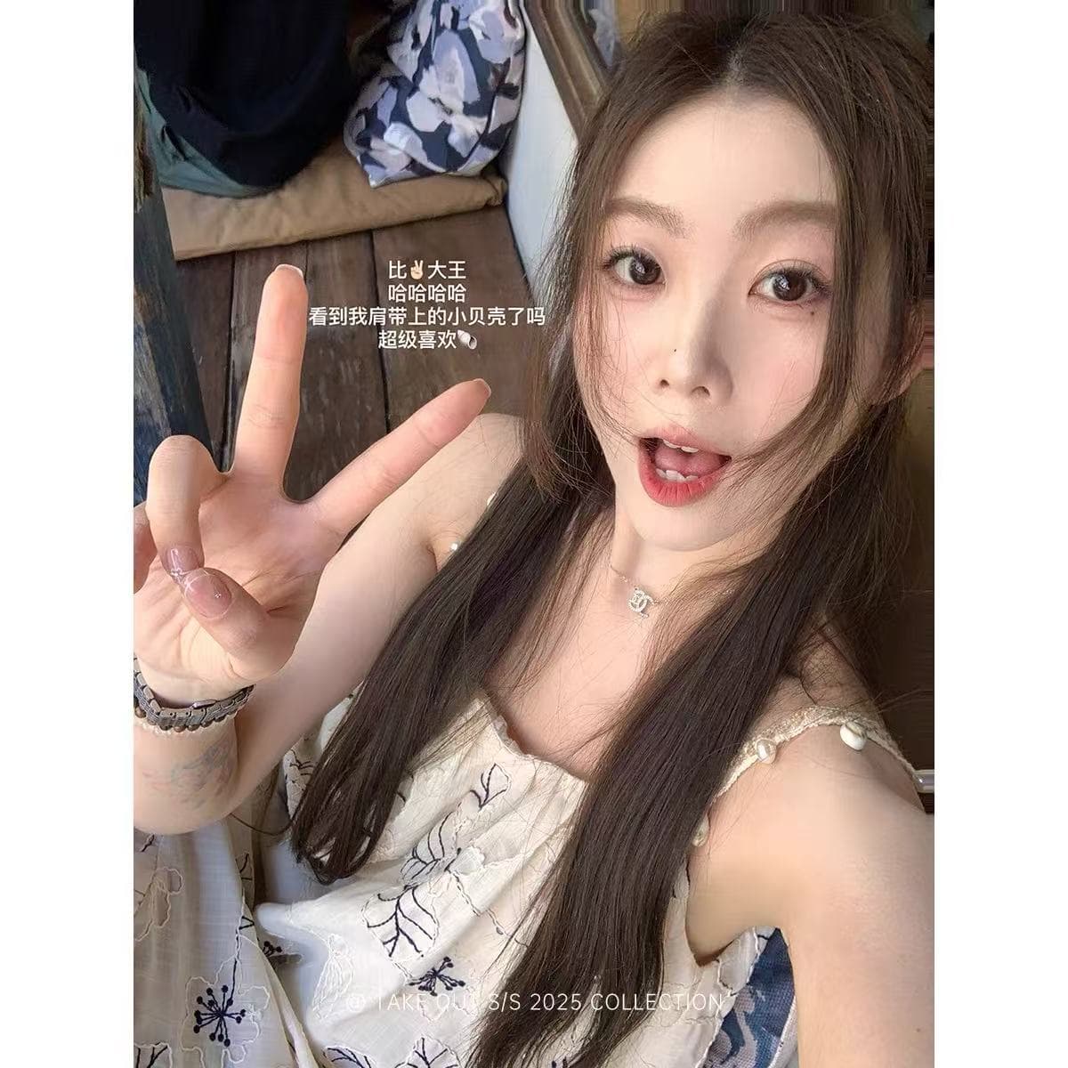 코코넛 나무 숲 해풍 무거운 작업 자카드 슬립 드레스 해변가 휴가 롱 스커트 품격 상세 이미지 4