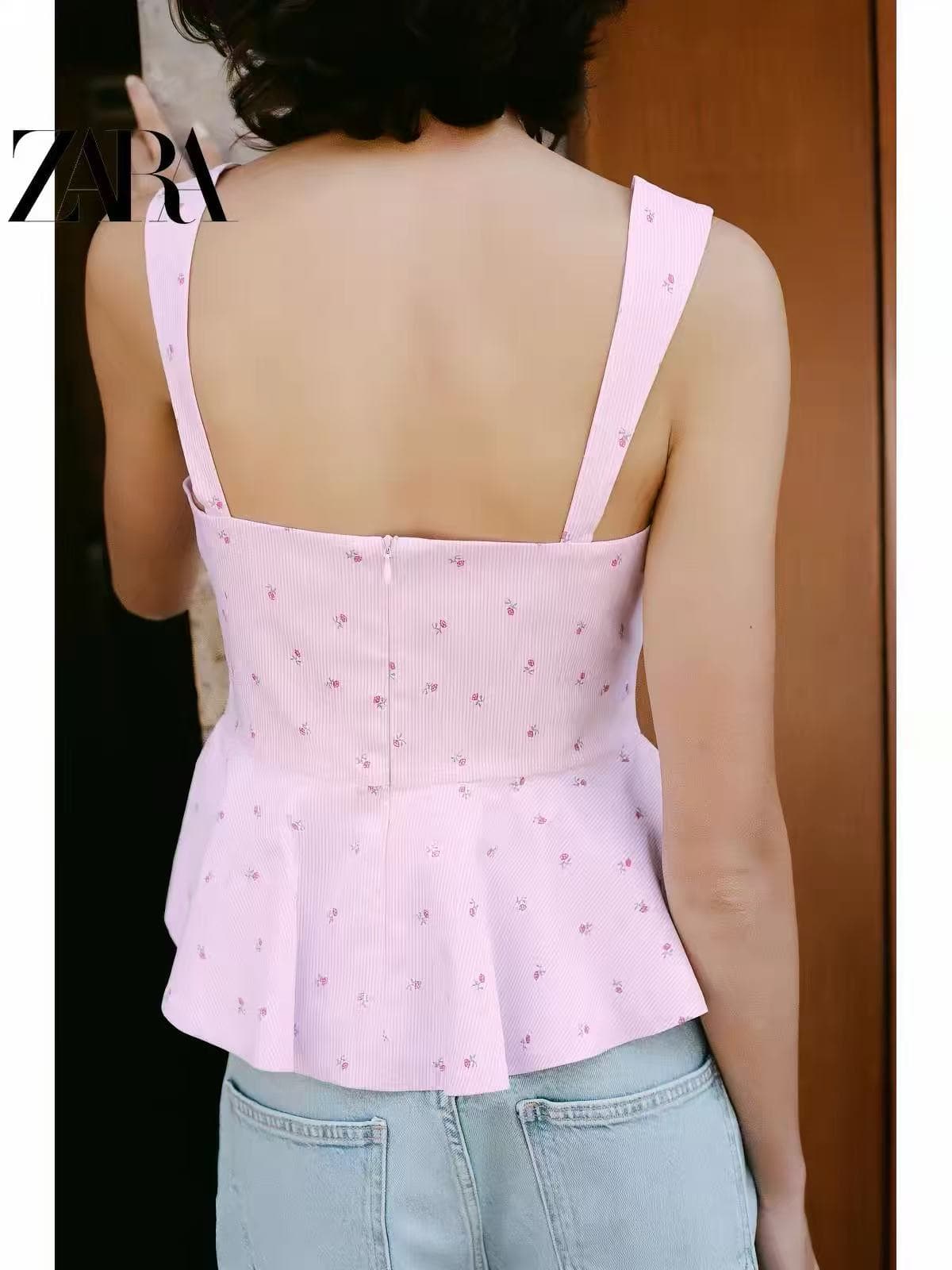 할인 계절 여성 의류 치마 스타일 밑단 허리 수축 프린트 슬립 맨위 이미지 4