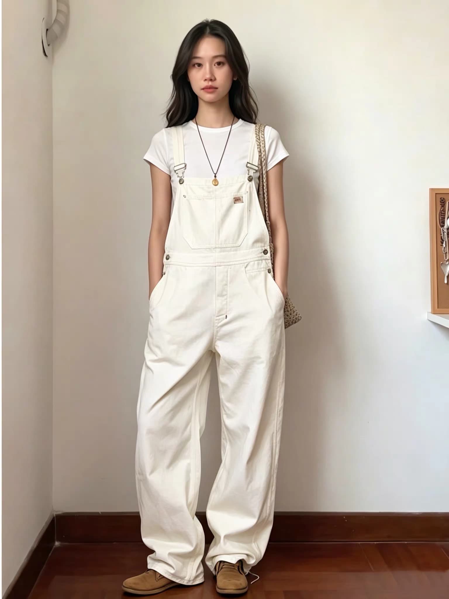 리우 미트볼 studio nana s farm party 캡슐 시리즈 면 라이 경기 서울 루즈핏 멜빵 바지 상세 이미지 7