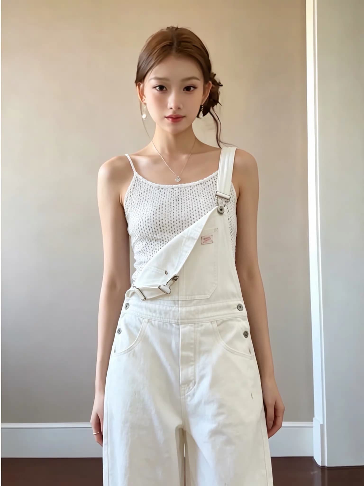리우 미트볼 studio nana s farm party 캡슐 시리즈 면 라이 경기 서울 루즈핏 멜빵 바지 상세 이미지 16