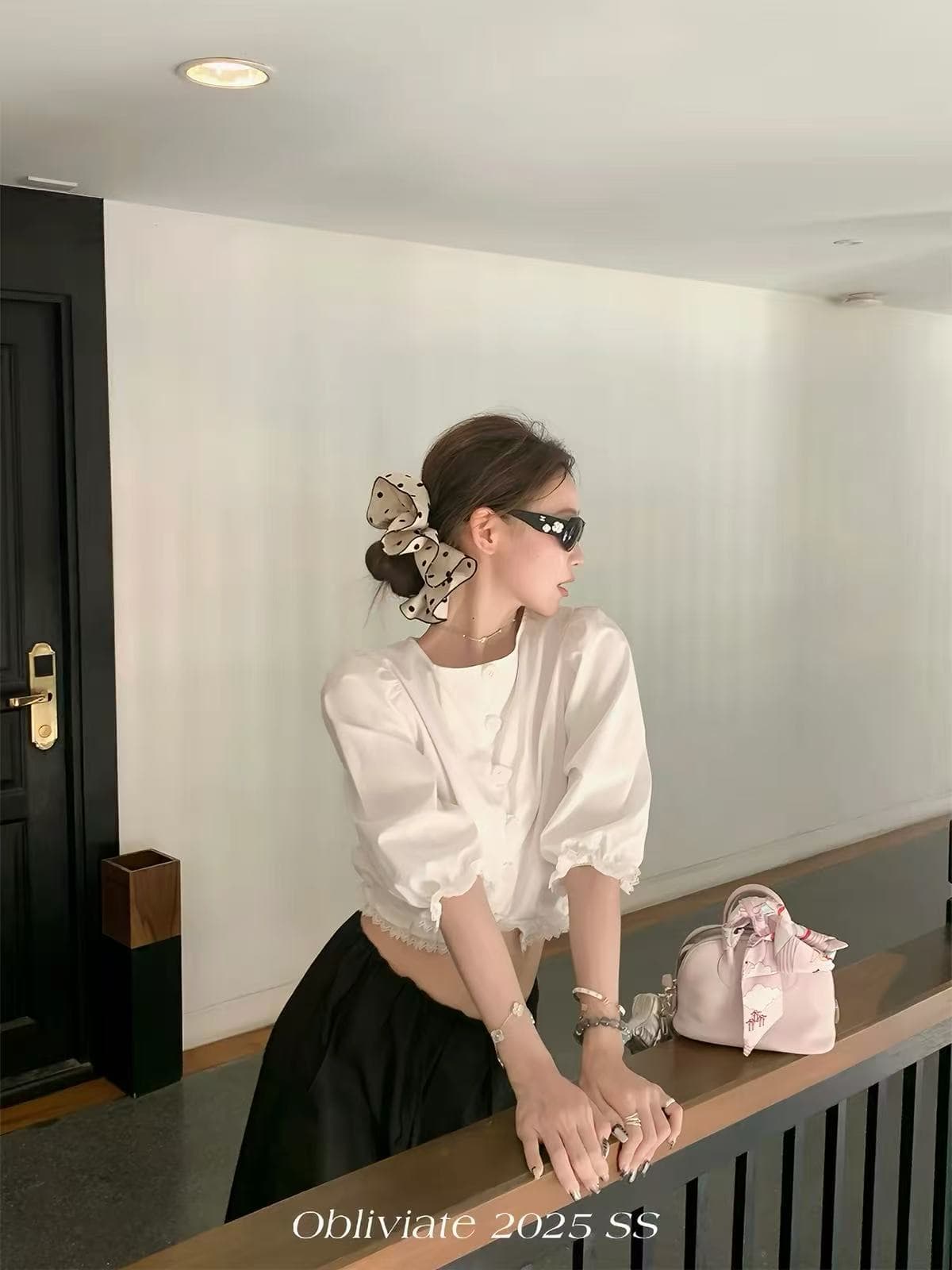 하나 잊다 모두 비워 순수한 흰색 사랑 법 새싹 양성 및 음성 둘 착용 여성 셔츠 여름 디자인 센스 품격 반팔 맨위 상세 이미지 5