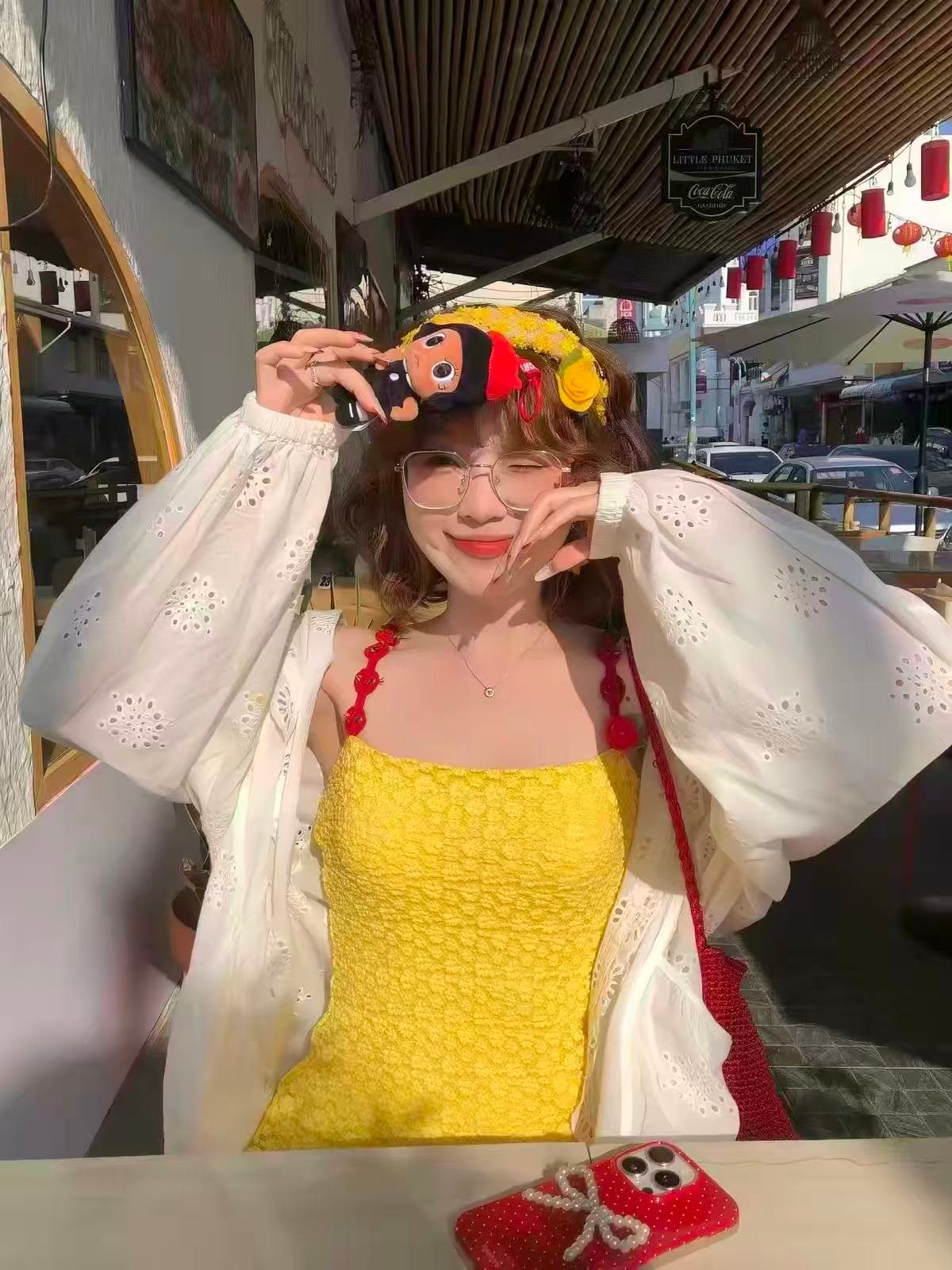 alittle 어질러 놓은 벚꽃 잉여금 여름 오리지널 편집 꽃 어깨끈 슬립 드레스 미니 스커트 여름 상세 이미지 1