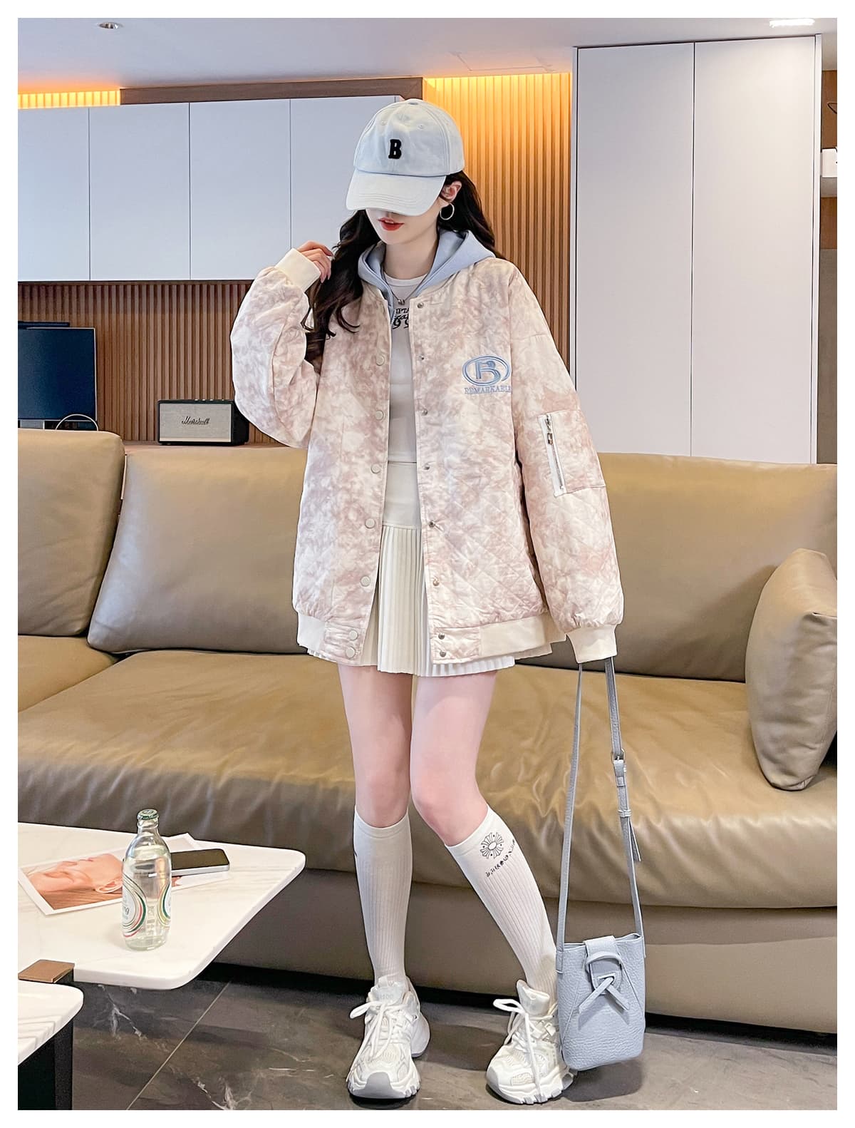 실사 962# 가을 의상 재킷 2026 새로운 추석 겨울 의류 후드 오픈 가디건 소녀 루즈핏 두꺼운 외국 가스 맨위 상세 이미지 20