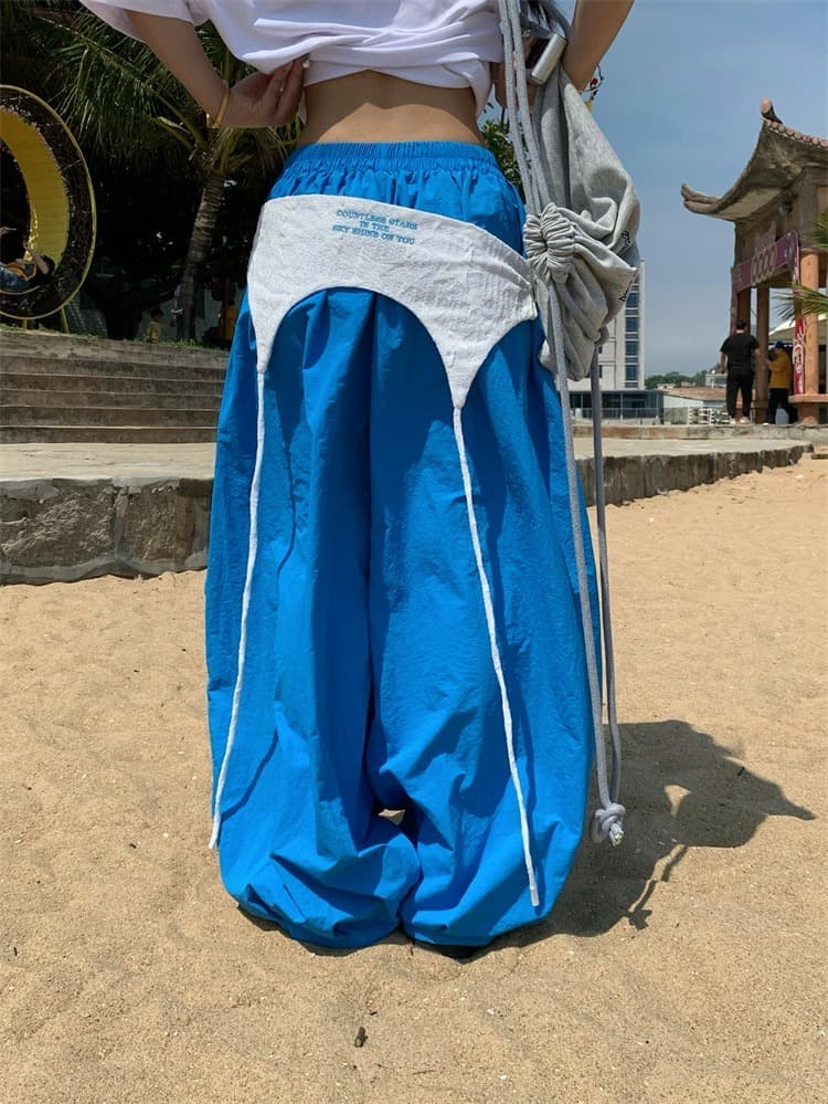 나일론 주름 복합 원단 원본 공예 천 랩스커트팬츠 높은 품질 이미지 2